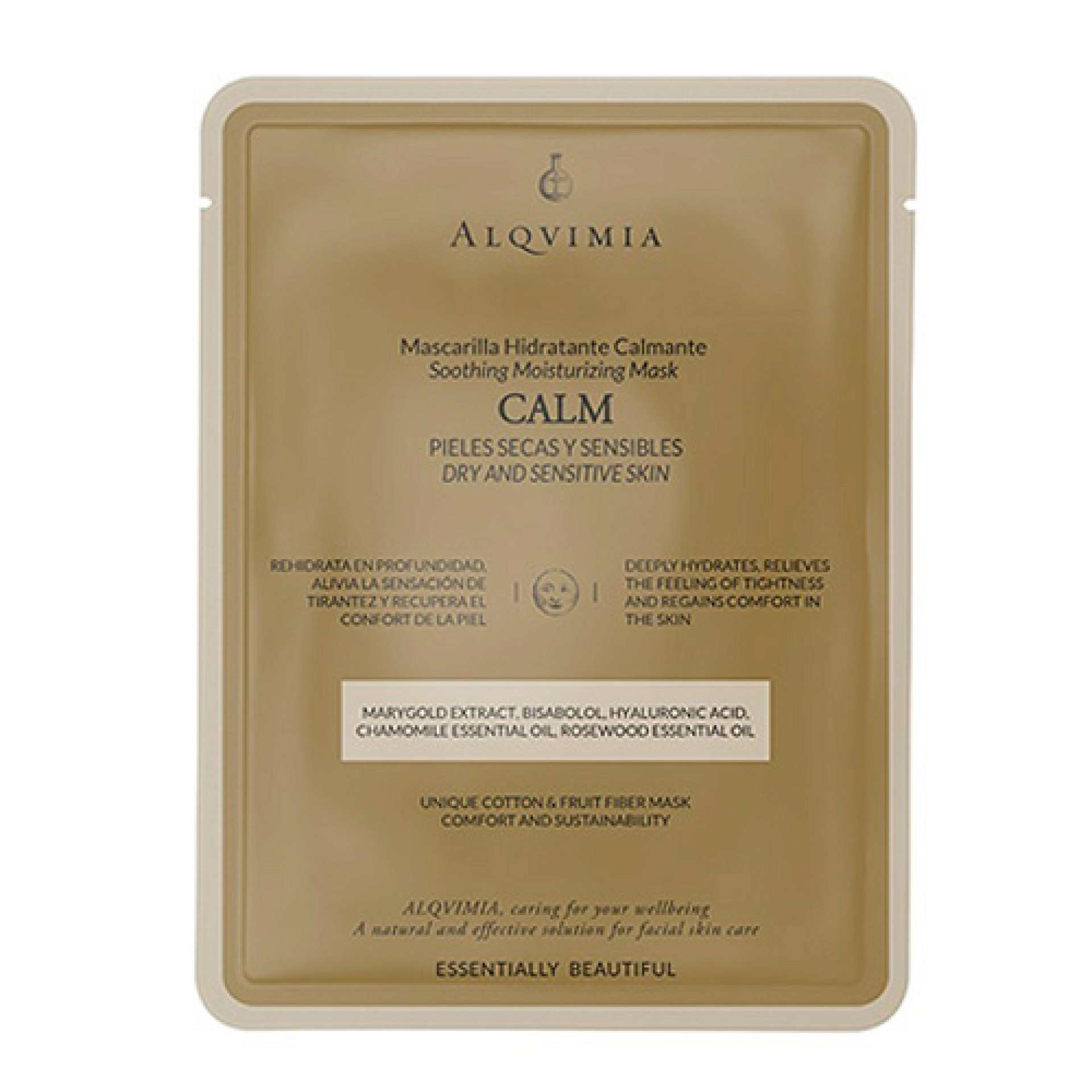 Calm | Mascarilla Calmante 1ud - Essentially Beautiful - Alqvimia ®