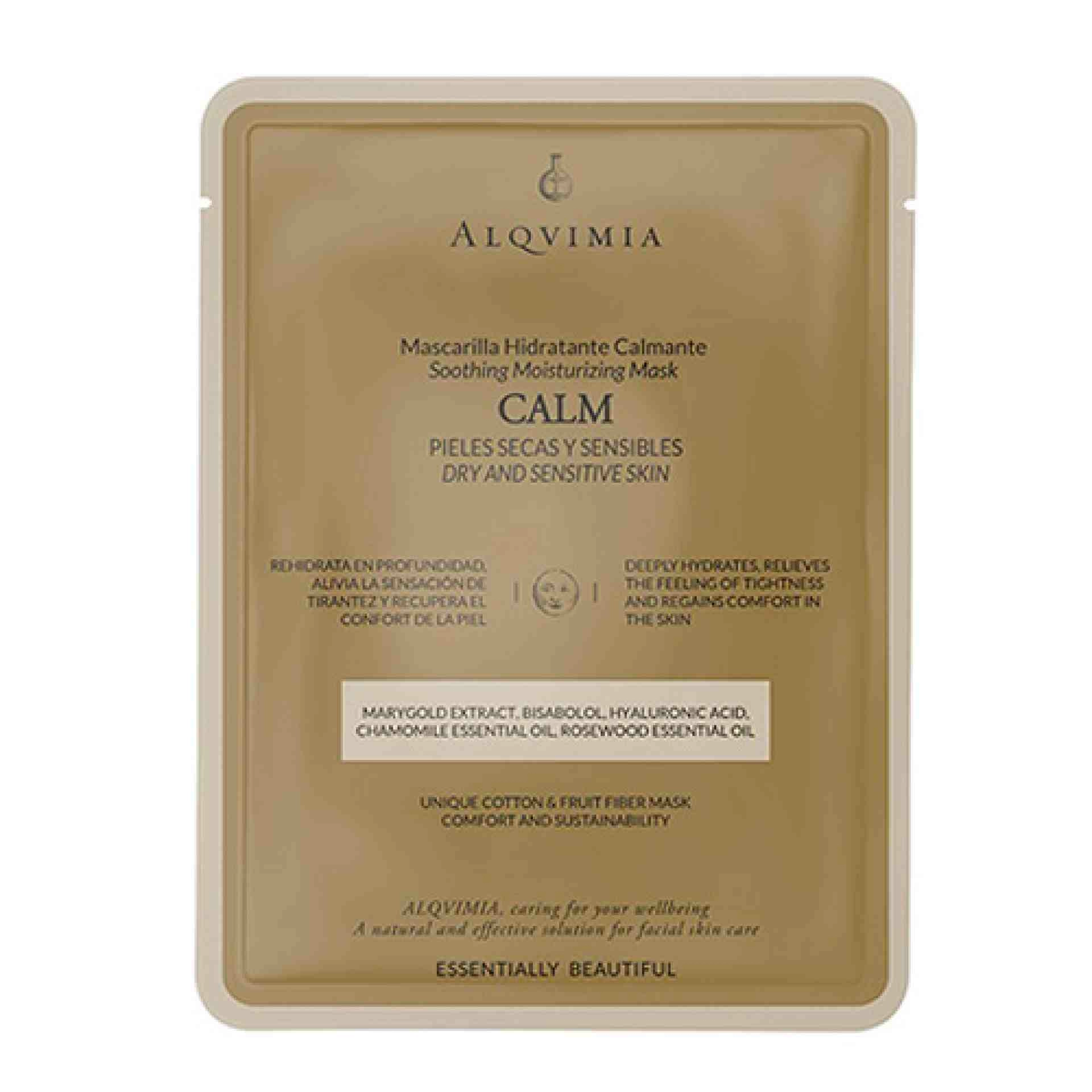 Calm | Mascarilla Calmante 1ud - Essentially Beautiful - Alqvimia ®