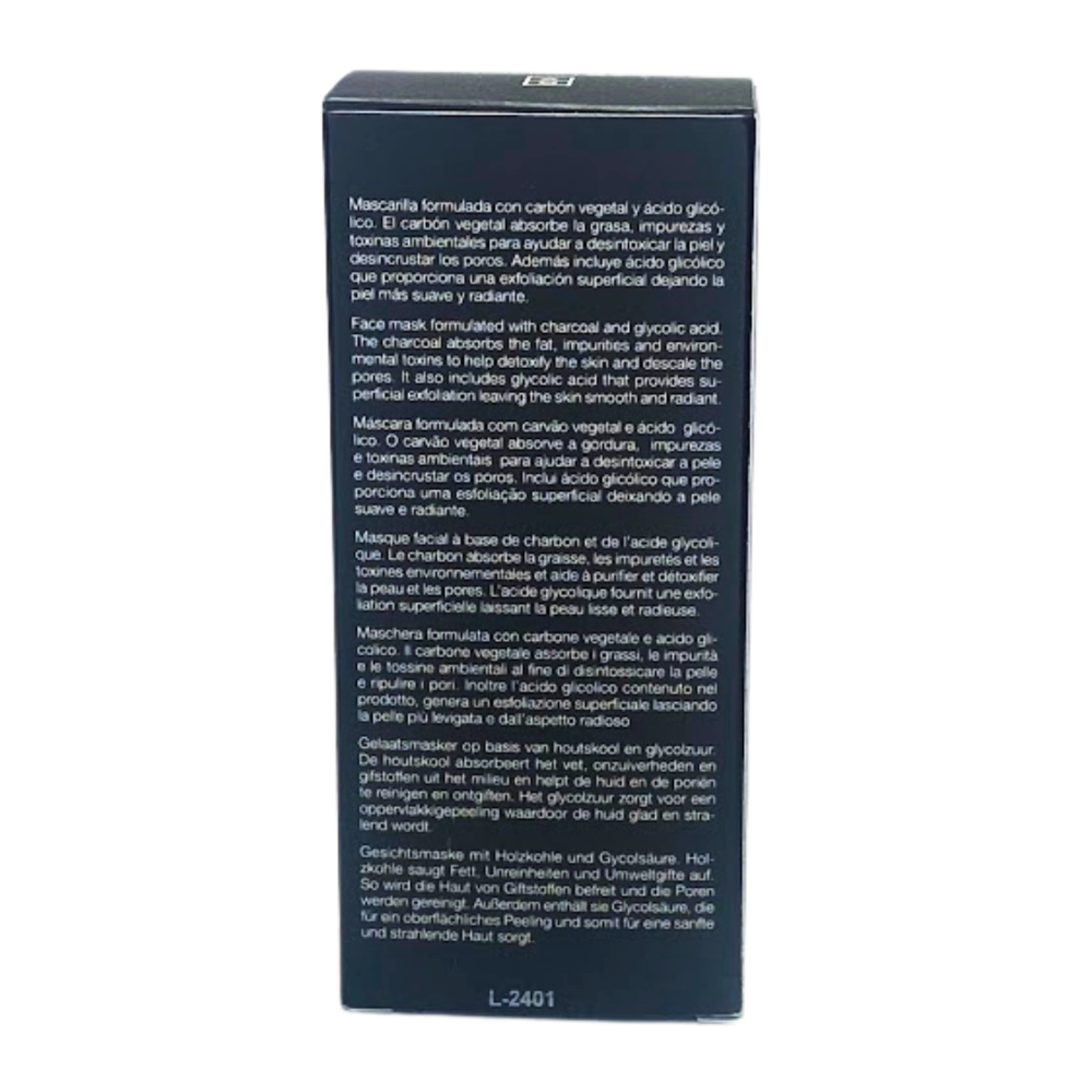 Charcoal Mask | Mascarilla con carbón vegetal 65gr - Glyco System - Bruno Vassari ®