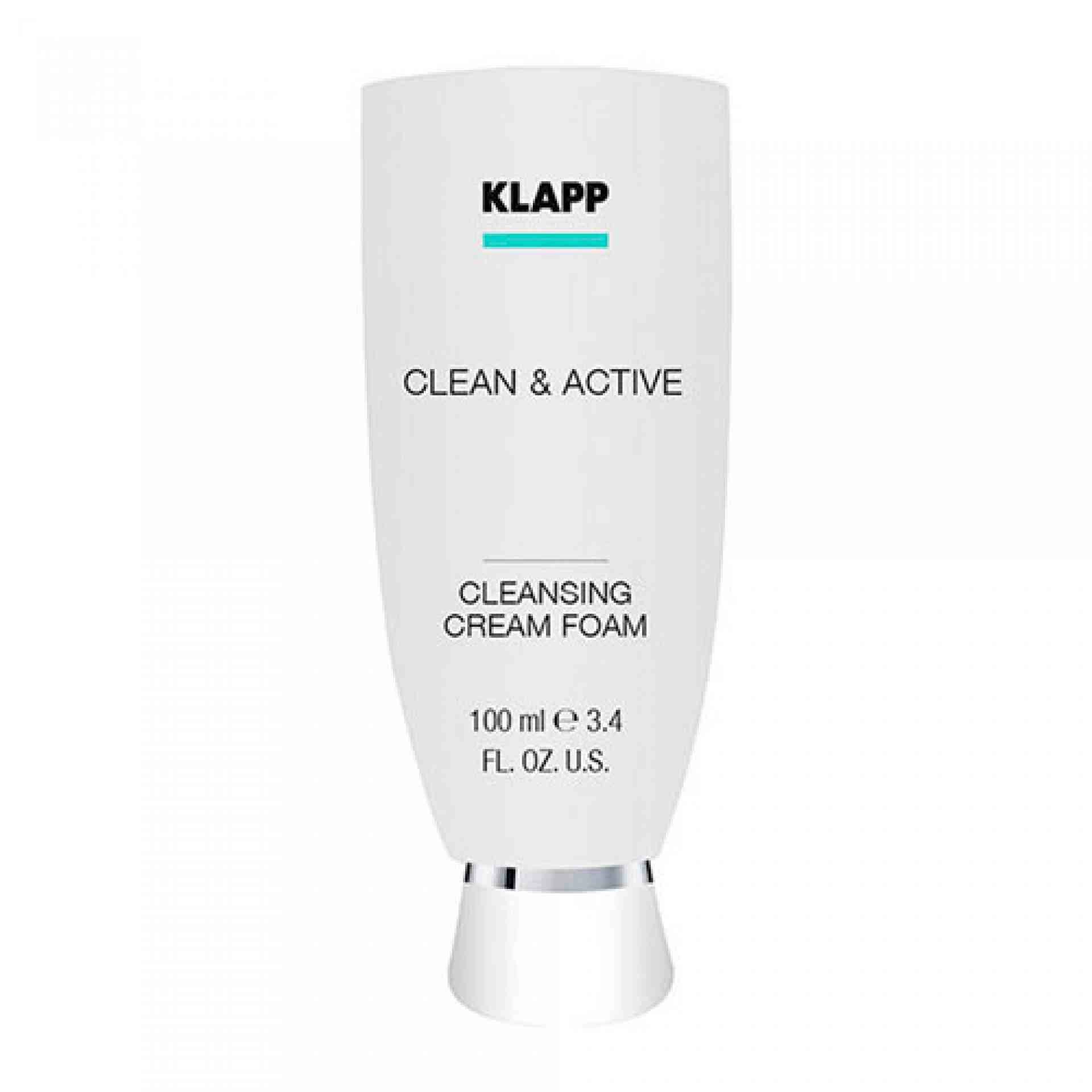 Cleansing Cream Foam | Crema Facial Limpiadora 100ml - Clean & Active - Klapp ®