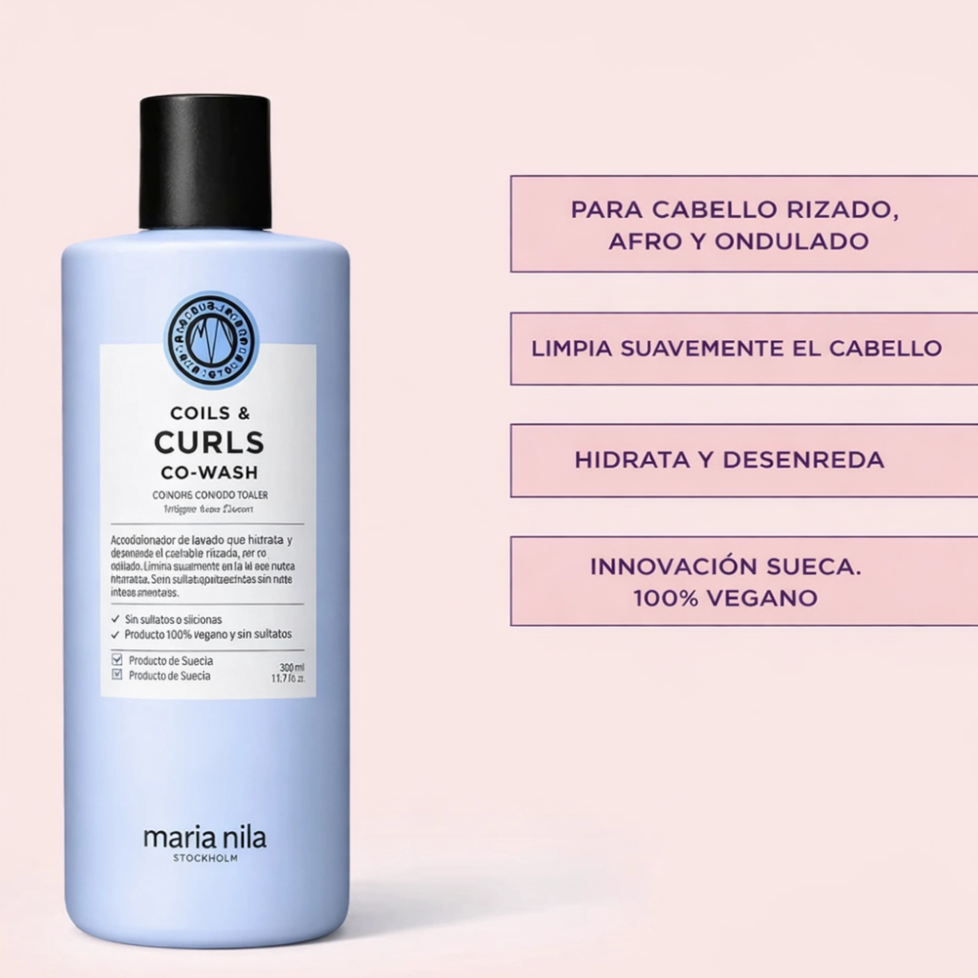 Co-Wash | Limpiador Acondicionador - Coils & Curls - Maria Nila ®