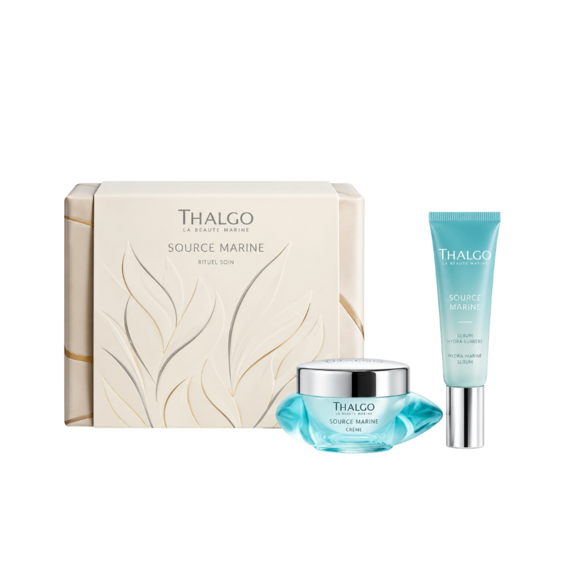 Cofre Hidratante | Crème Fondante Réhydratante 50ml + Sérum Désaltérant Intensif 30ml - Source Marine - Thalgo ®