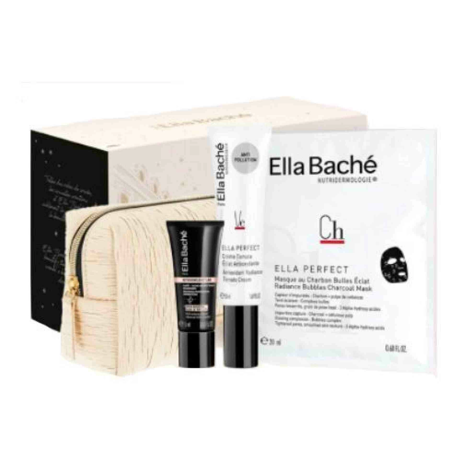 Cofre Luminosidad: Crema 50ml + Mascarilla 1ud + Serum 15ml + Neceser de regalo | Ella Baché ®