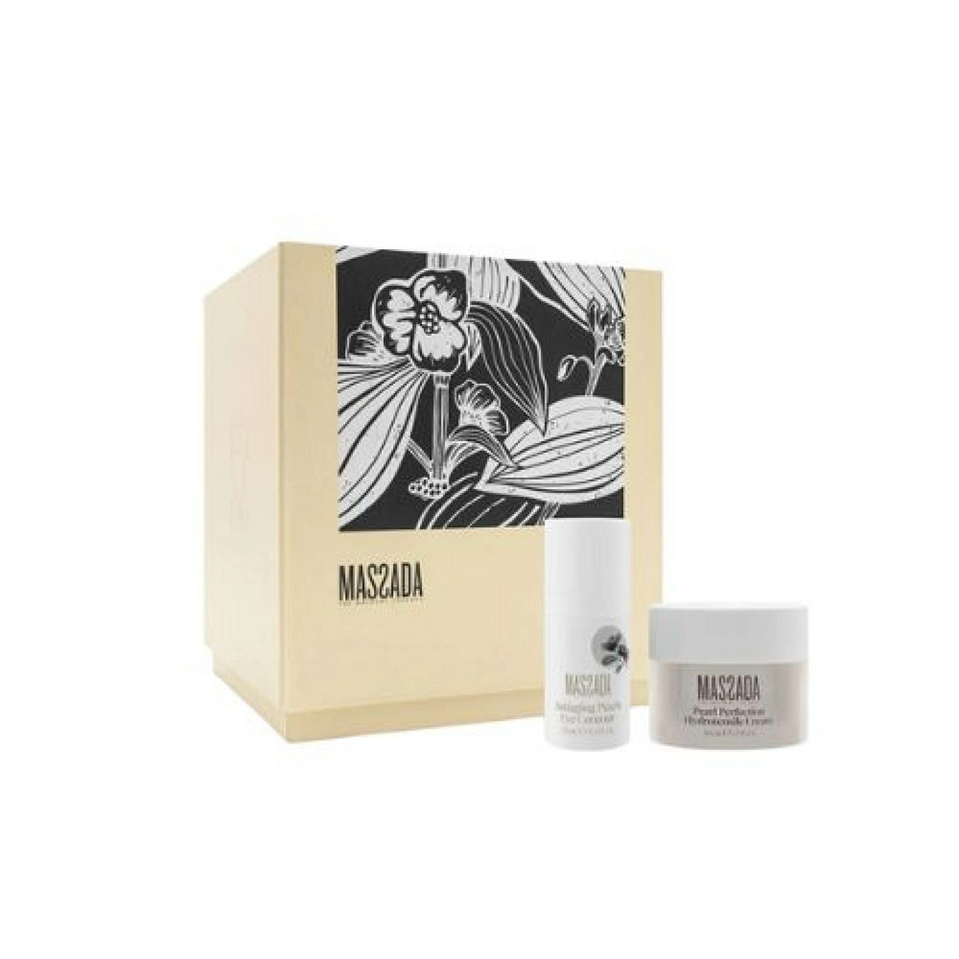 Cofre Navidad 2025 Pearl Perfection | Contorno de Ojos 15 ml + Crema Facial 50 ml – Massada ®