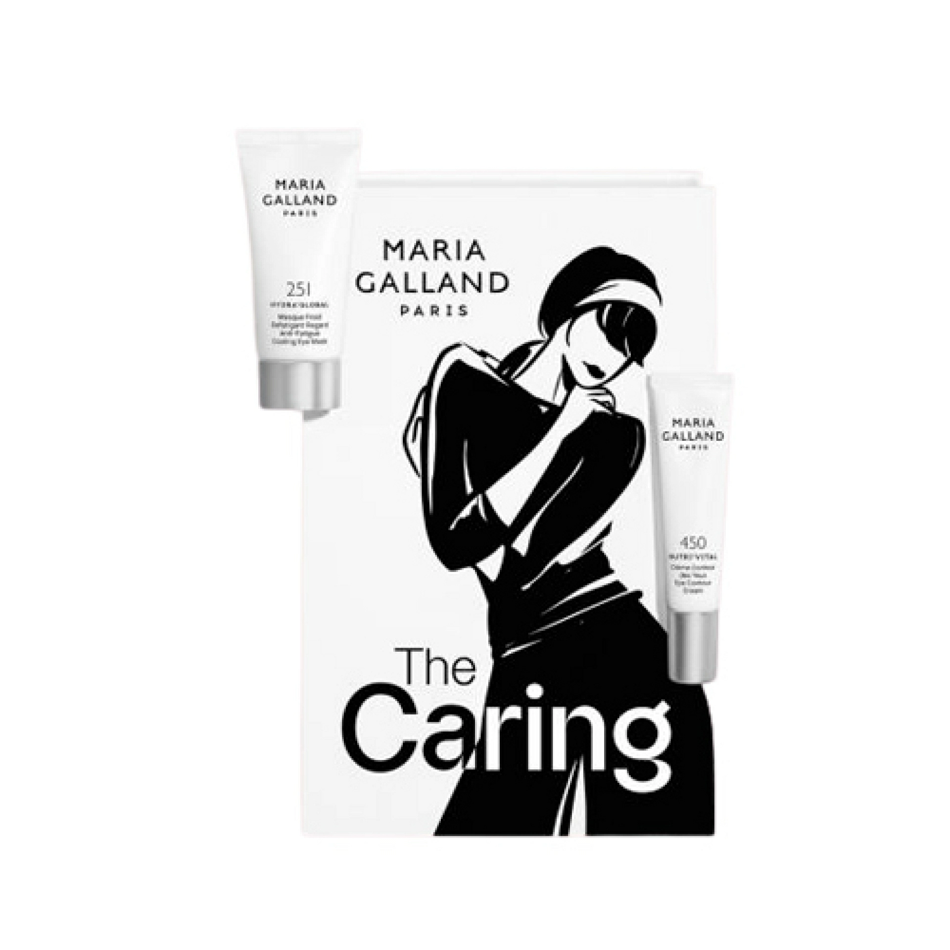 Cofre The Caring | 450 Nutri'Vital Crème Contour des Yeux 15ml + 251 Hydra'Global Masque Froid Défatigant Regard 30ml - Maria Galland ®