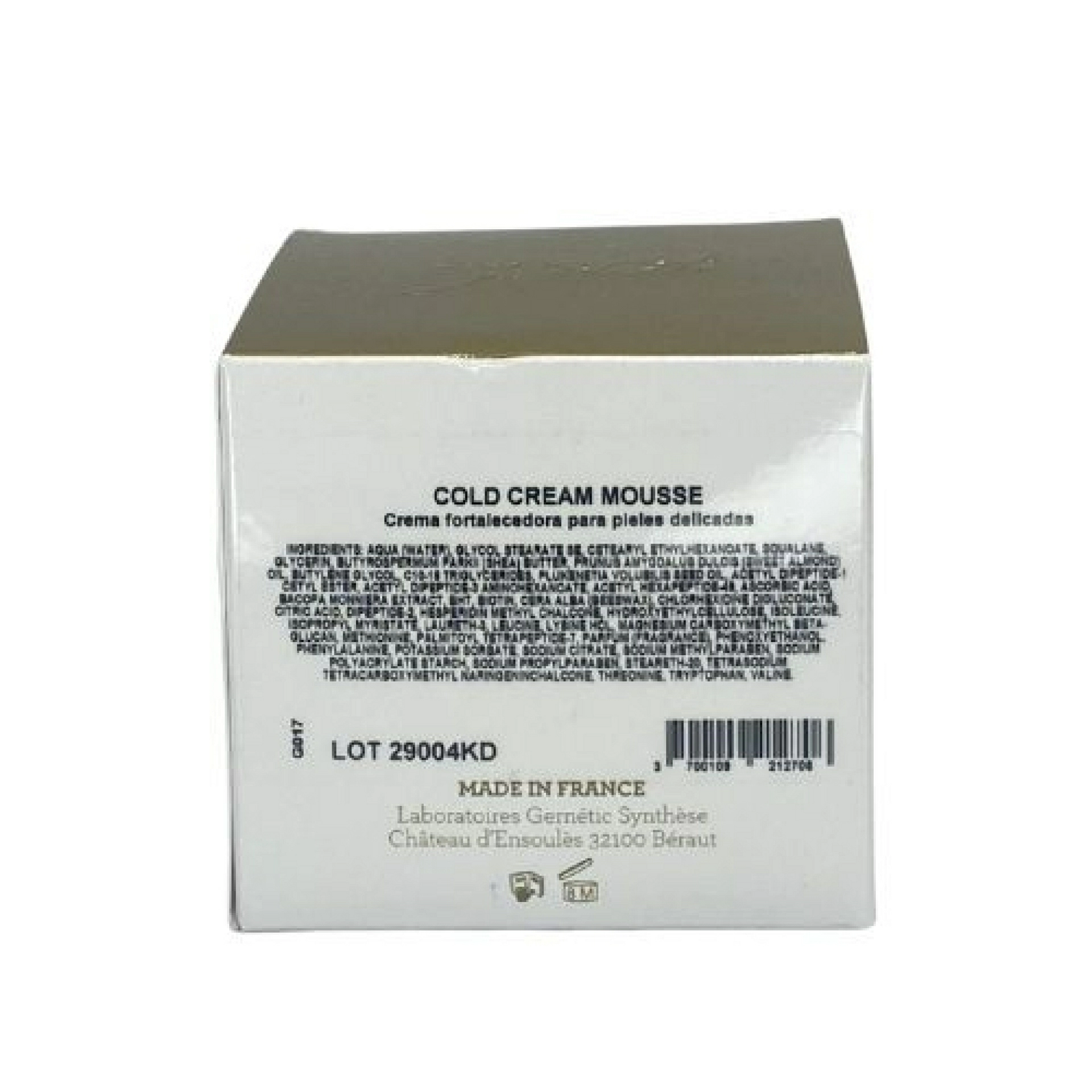 Cold Cream Mousse | Crema de refuerzo para pieles delicadas 50 ml - Gernetic ®