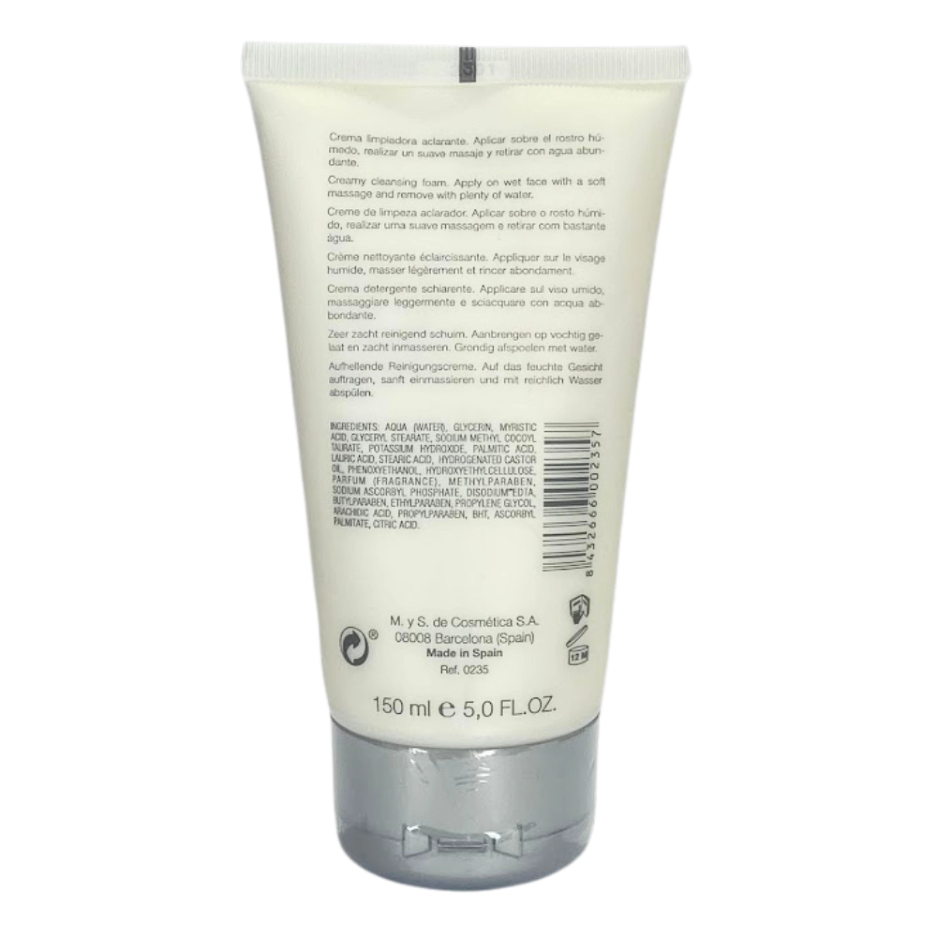Creamy Cleansing Foam | Crema limpiadora 150ml - White - Bruno Vassari ®