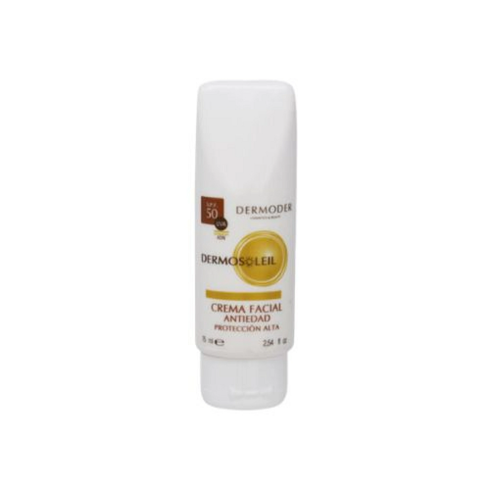 Crema Facial Antiedad SPF 50 | Crema Solar Facial con Protección Alta  75 ml – Dermosoleil – Dermoder ®