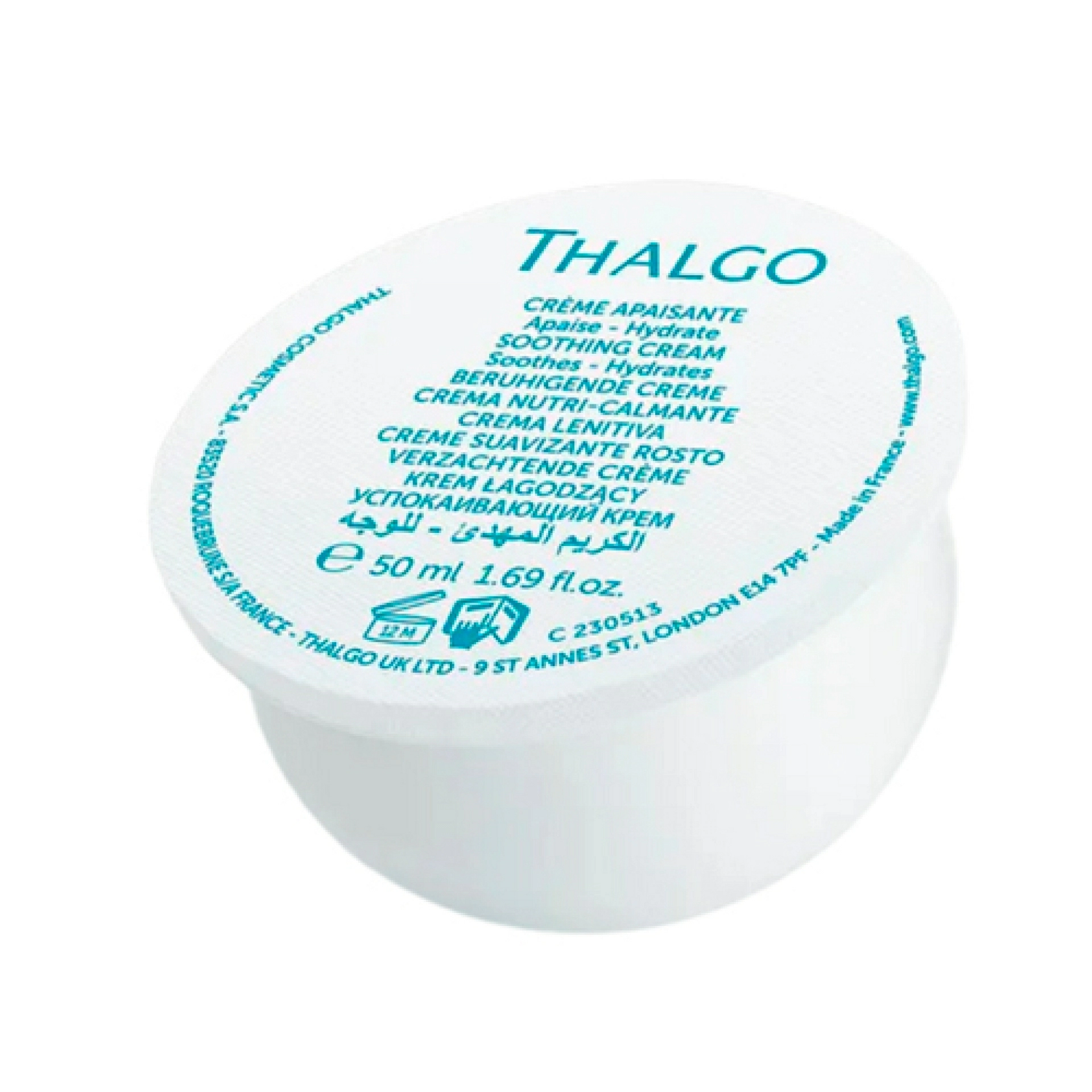 Crème Apaisante | Crema protectora, hidratante y calmante 50ml - Cica Marin - Thalgo ®