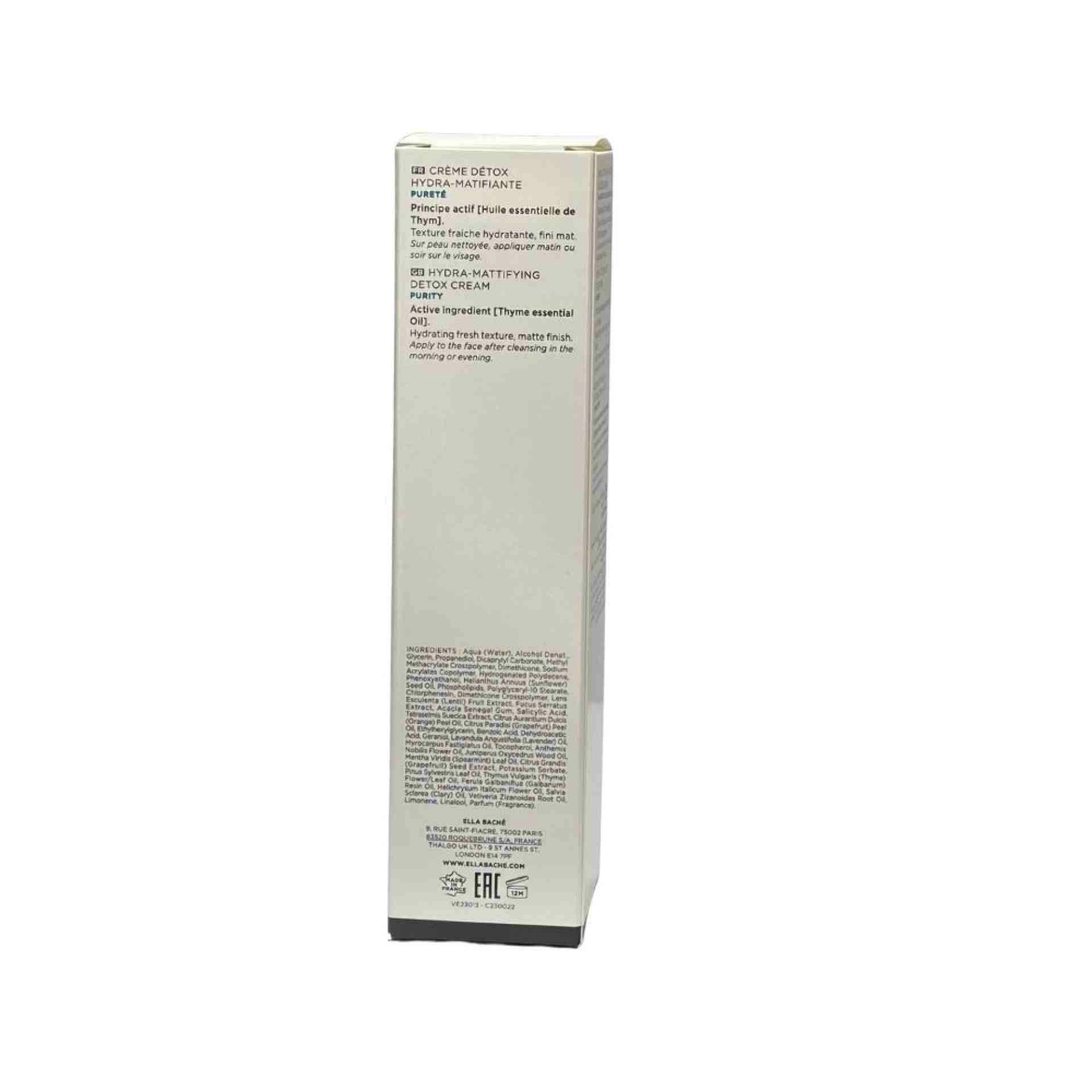 Crème Detox Hydra-Matifiante | Crema hidratante 50ml - Pur'Aromatics - Ella Baché ®