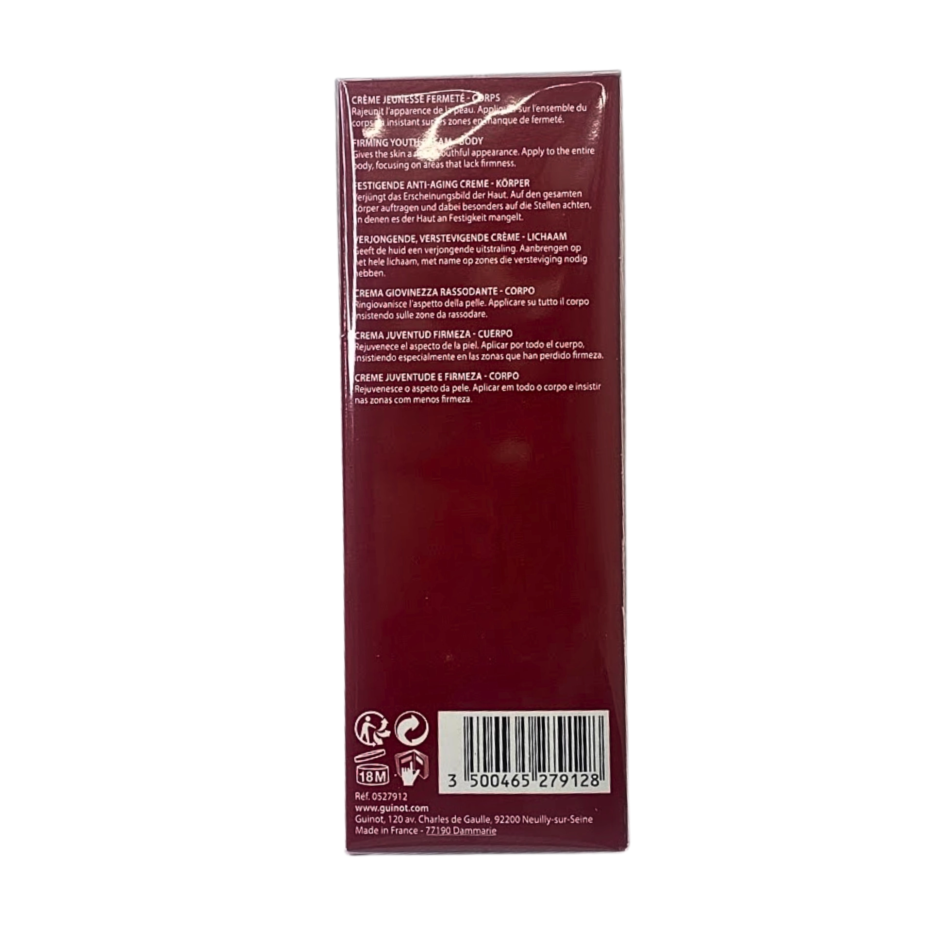 Crème Longue Vie Corps | Crema Corporal Reafirmante 200ml - Guinot ®