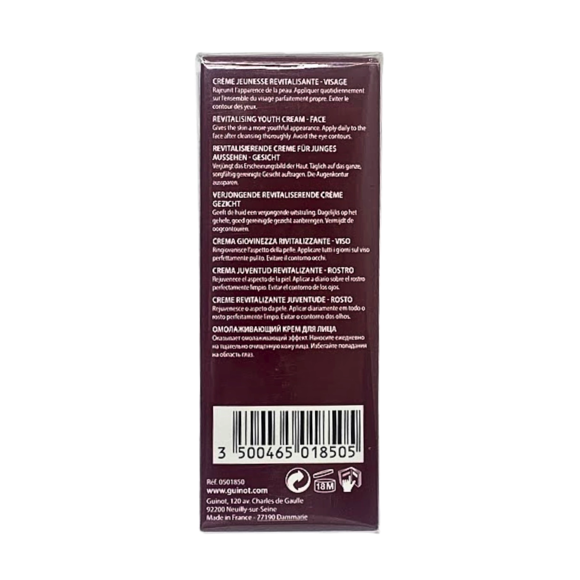 Crème Longue Vie | Crema Regeneradora 50ml - Très Homme - Guinot ®