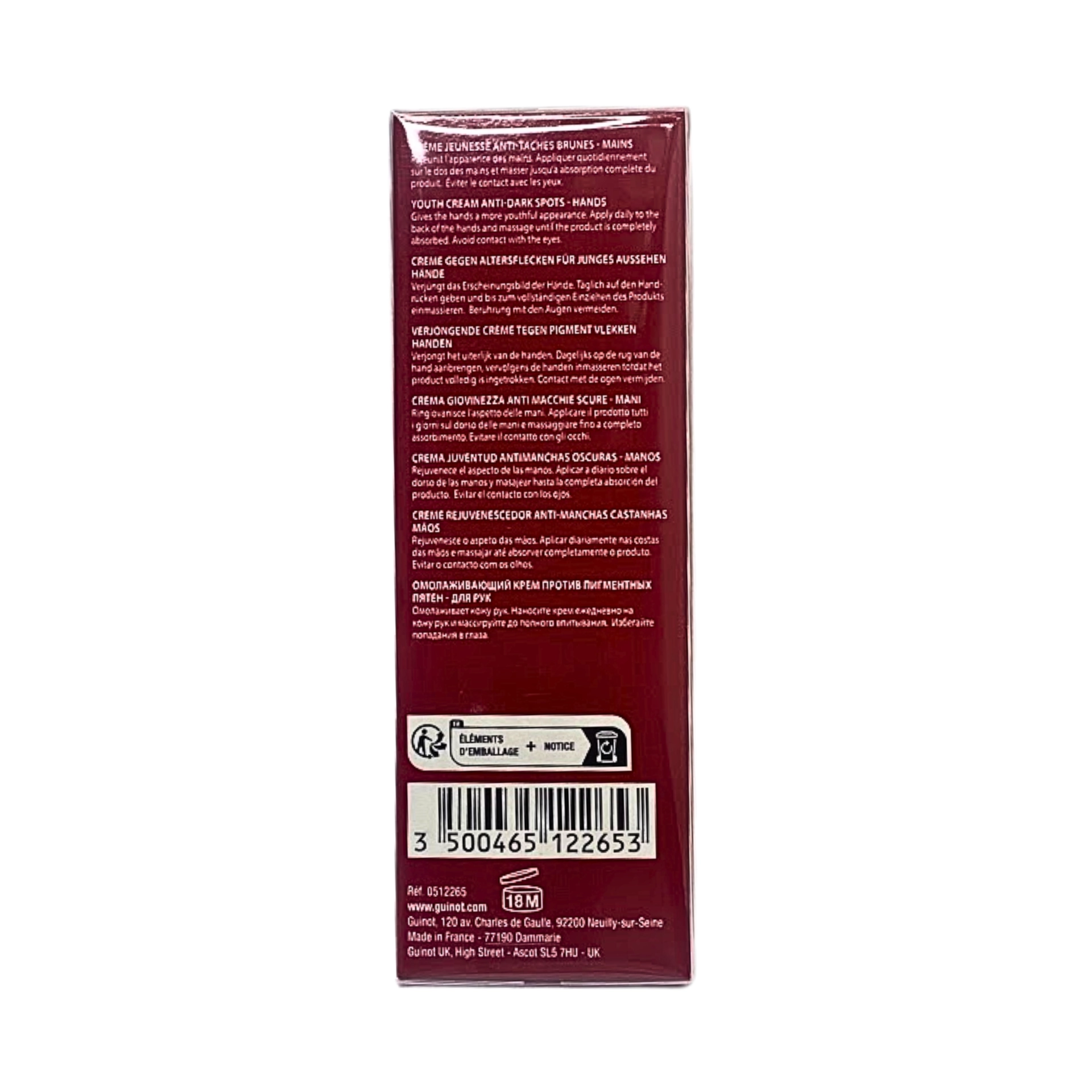 Crème Longue Vie Mains | Crema Rejuvenecedora de Manos 75ml - Guinot ®