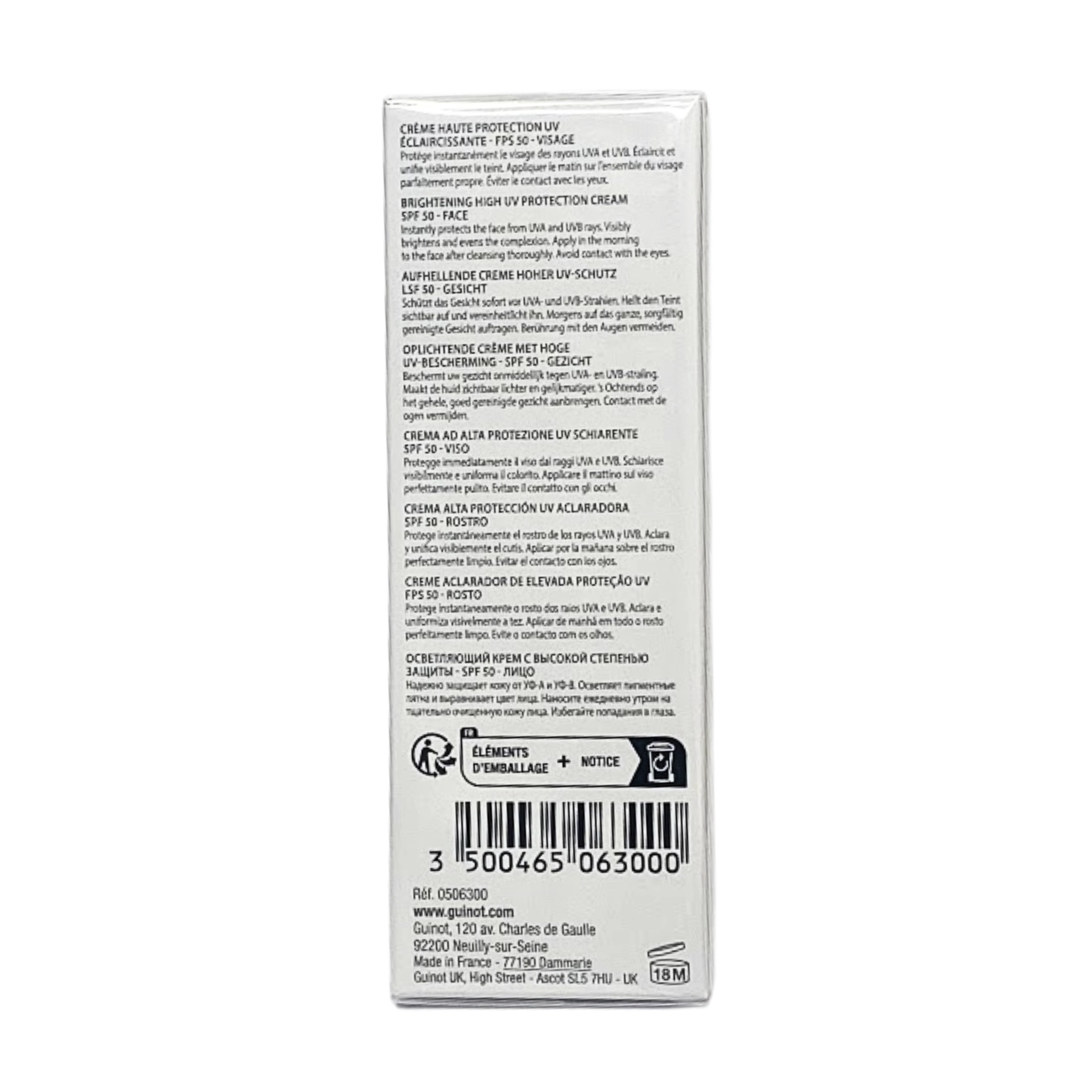 Crème Newhite UV 50 | Crema Clarificante 30ml - Guinot ®