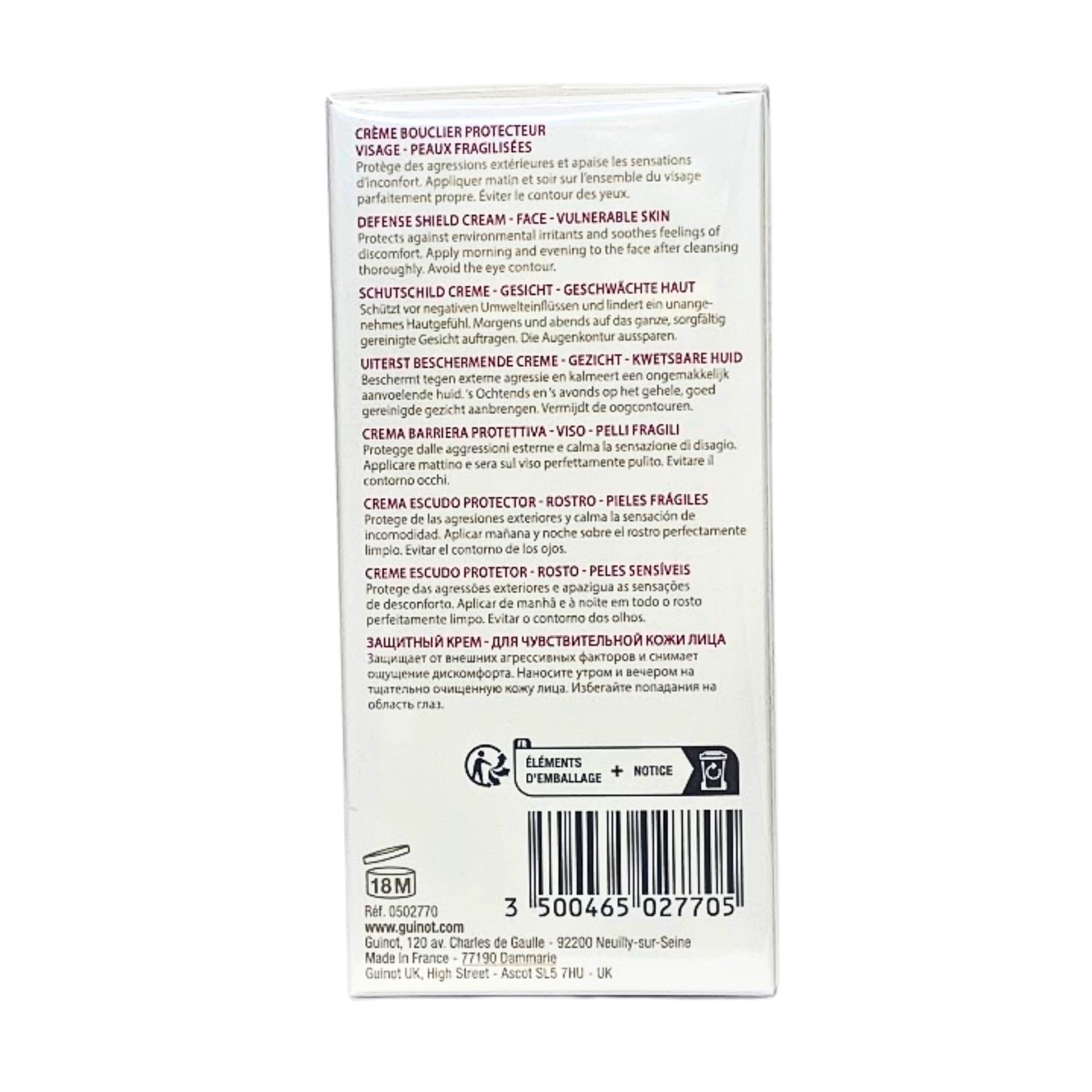 Crème Protection Réparatrice | Crema Reparadora 50ml - Guinot ®