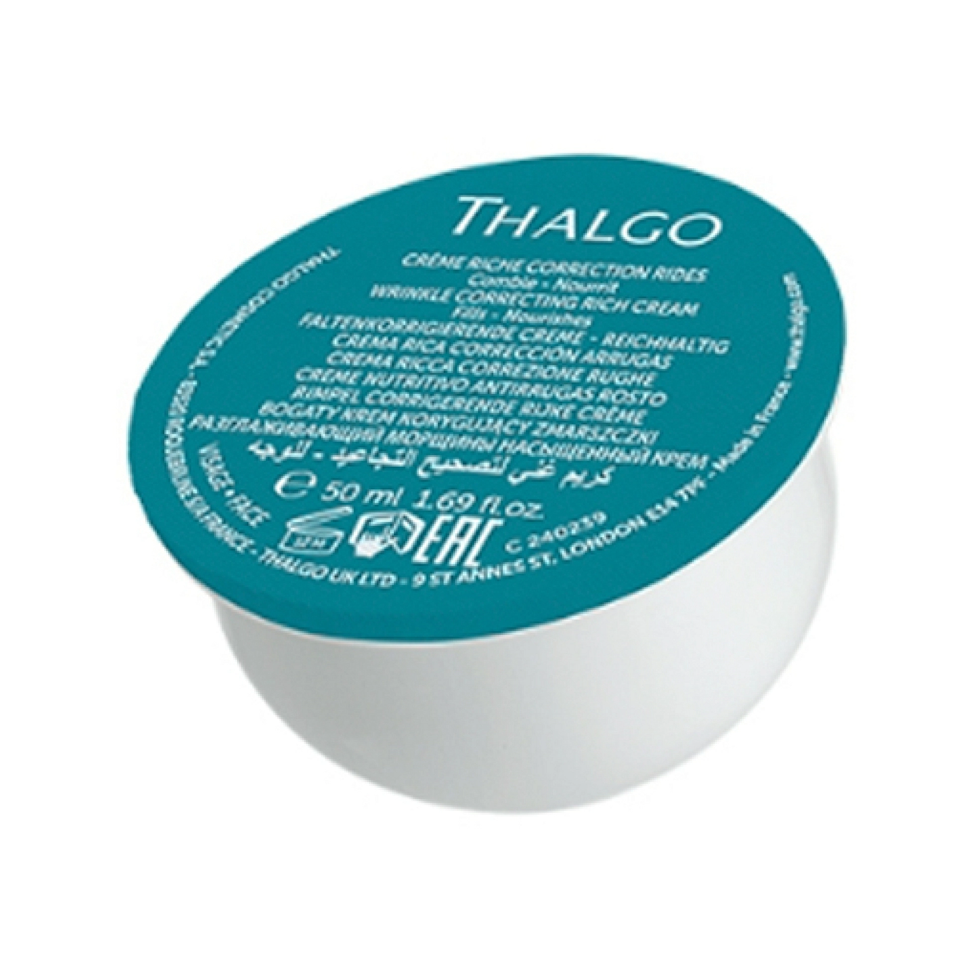 Crème Riche Correction Rides | Crema Antiarrugas 50ml - Hyalu-Procollagène - Thalgo ®