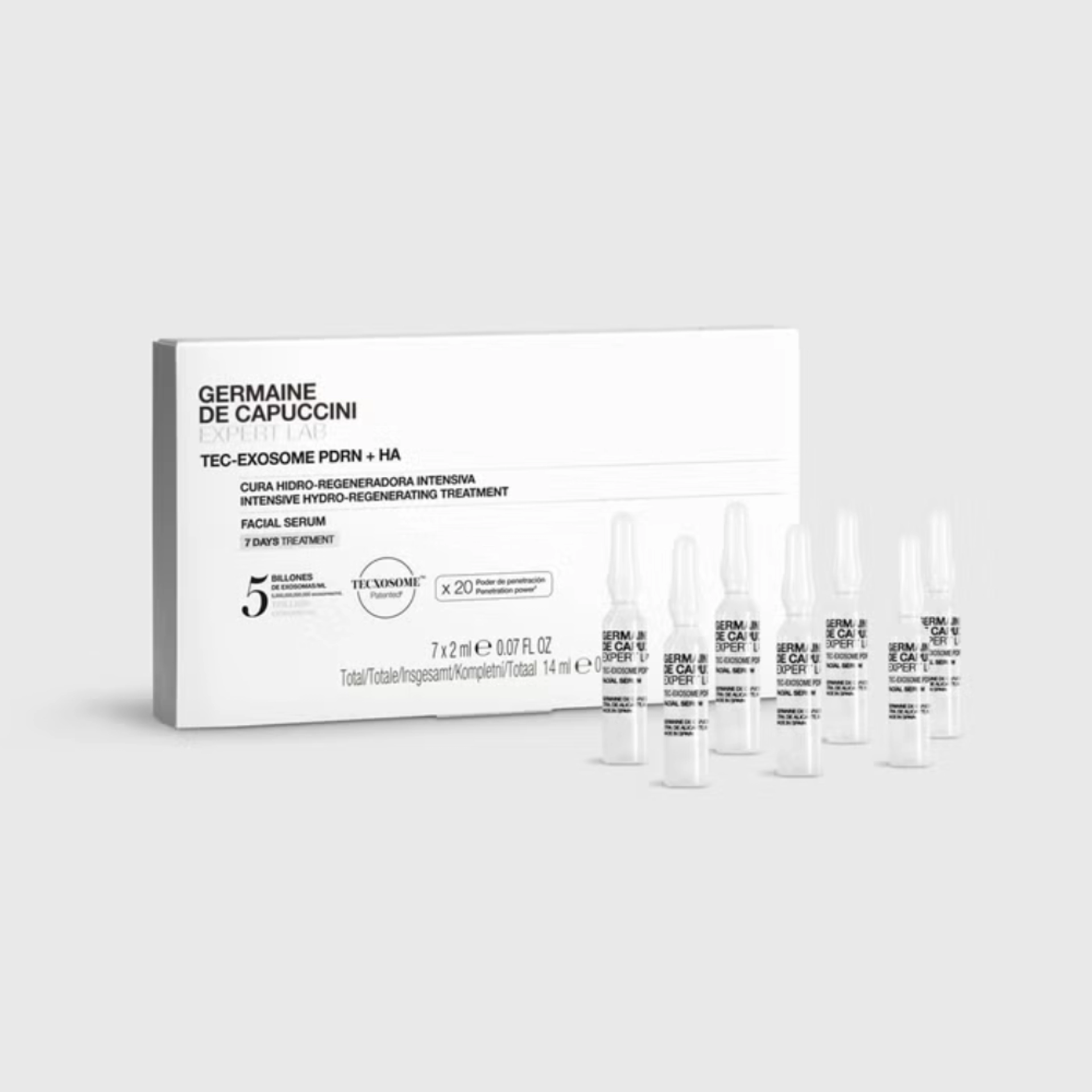 Cura Hidro-Regeneradora Intensiva 7 ampollas x 2ml - Expert Lab - Germaine de Capuccini ®