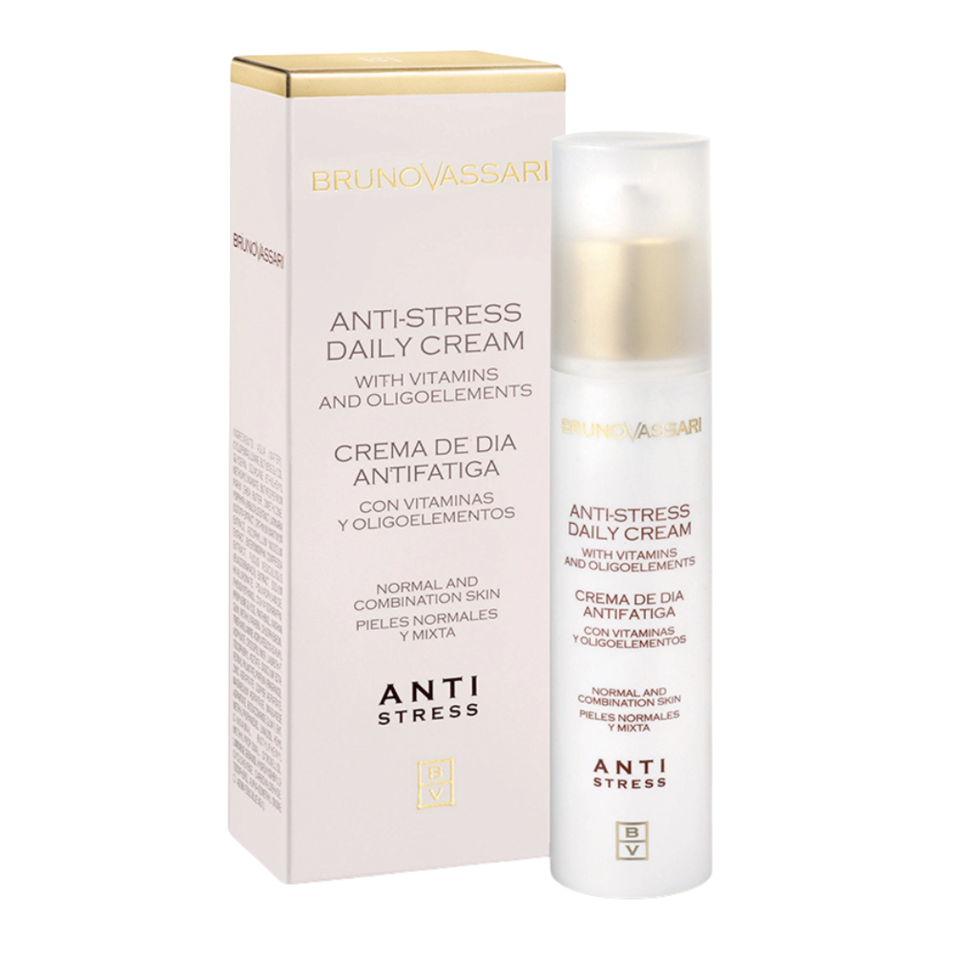 Daily Cream - Normal and Combination Skin | Crema antifatiga 50ml - Anti-Stress - Bruno Vassari ®