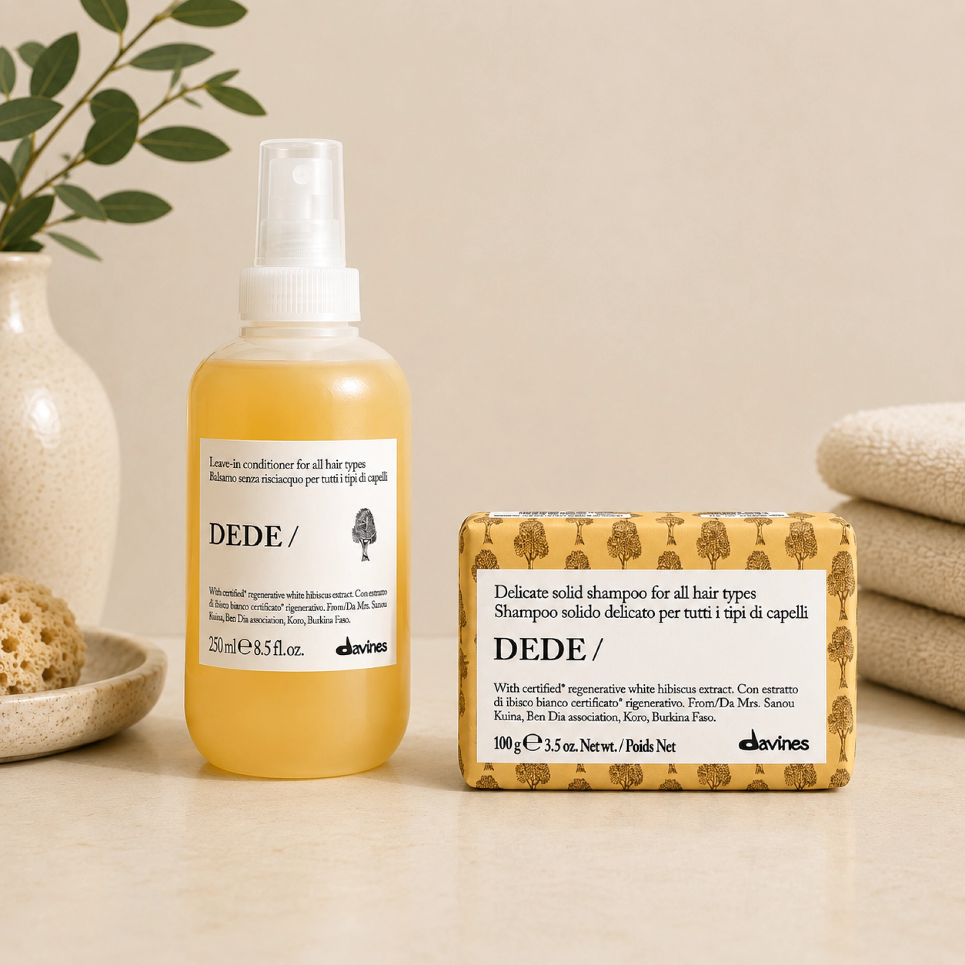 DEDE / Shampoo Bar | Champú delicado sólido 100g - Essential Haircare - Davines ®