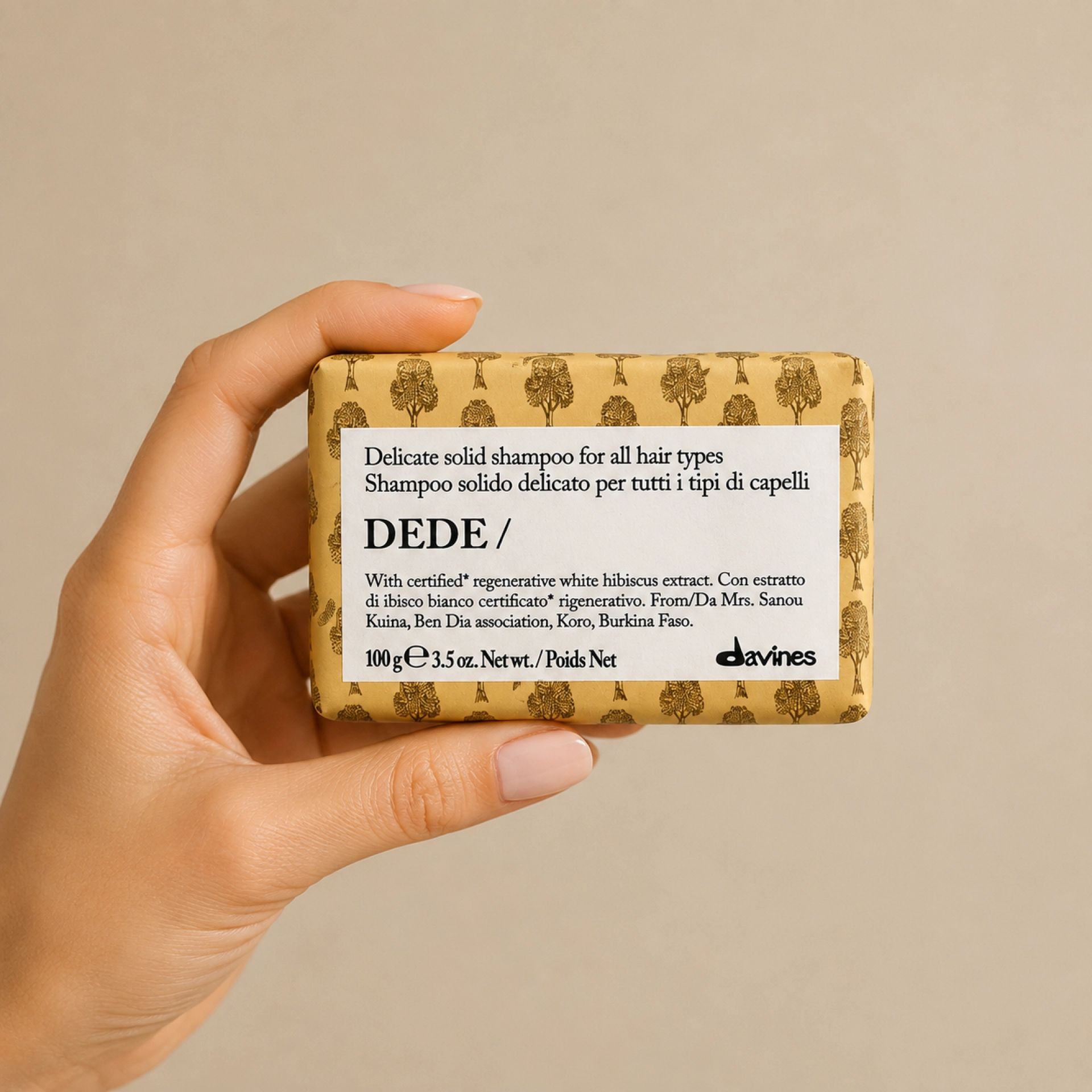 DEDE / Shampoo Bar | Champú delicado sólido 100g - Essential Haircare - Davines ®