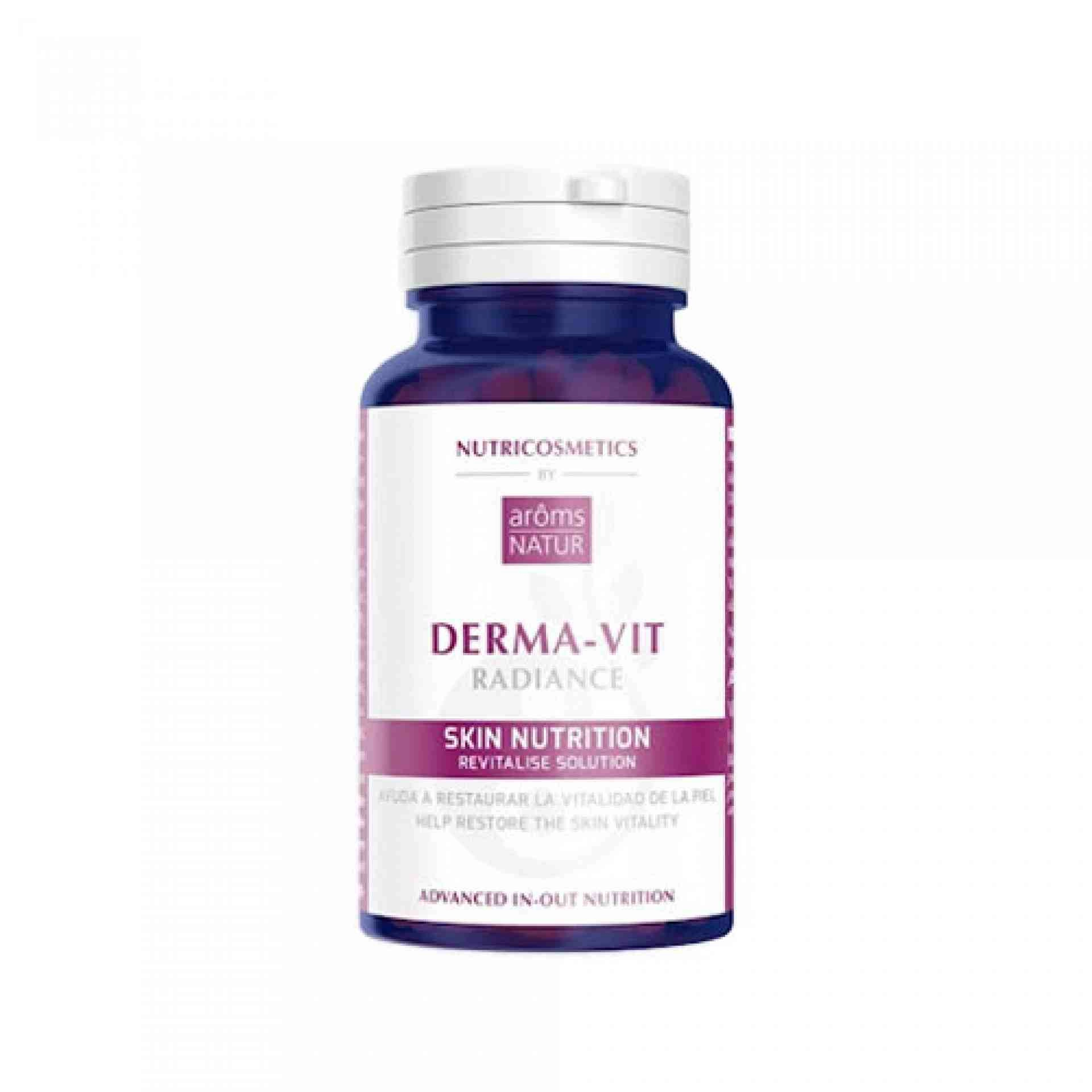 Derma-Vit Radiance 60 Cápsulas | Complemento Multivitamínico - Nutricosméticos - Arôms Natur ®
