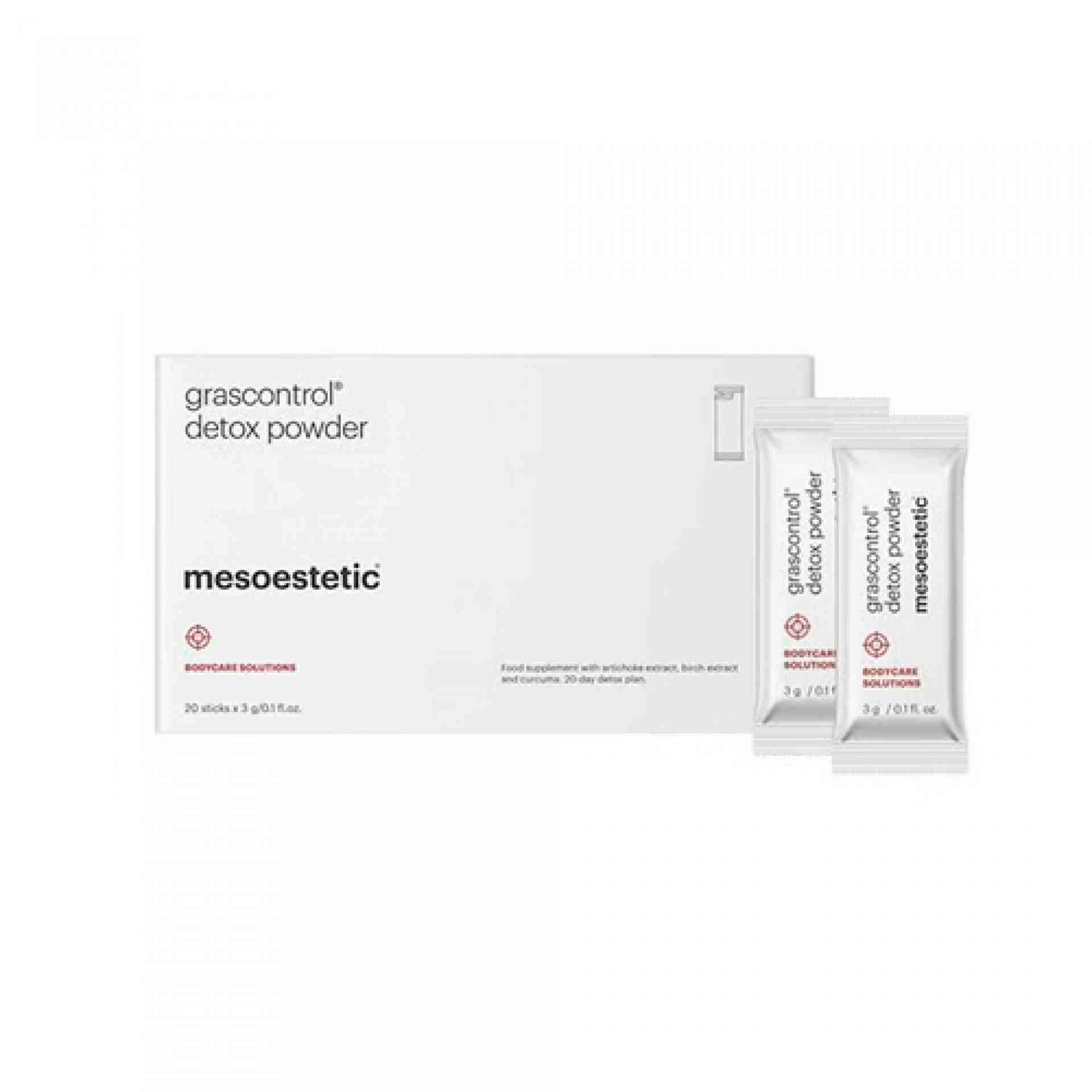 detox powder | complemento alimenticio detoxificante 20x3 g - grascontrol - mesoestetic ®