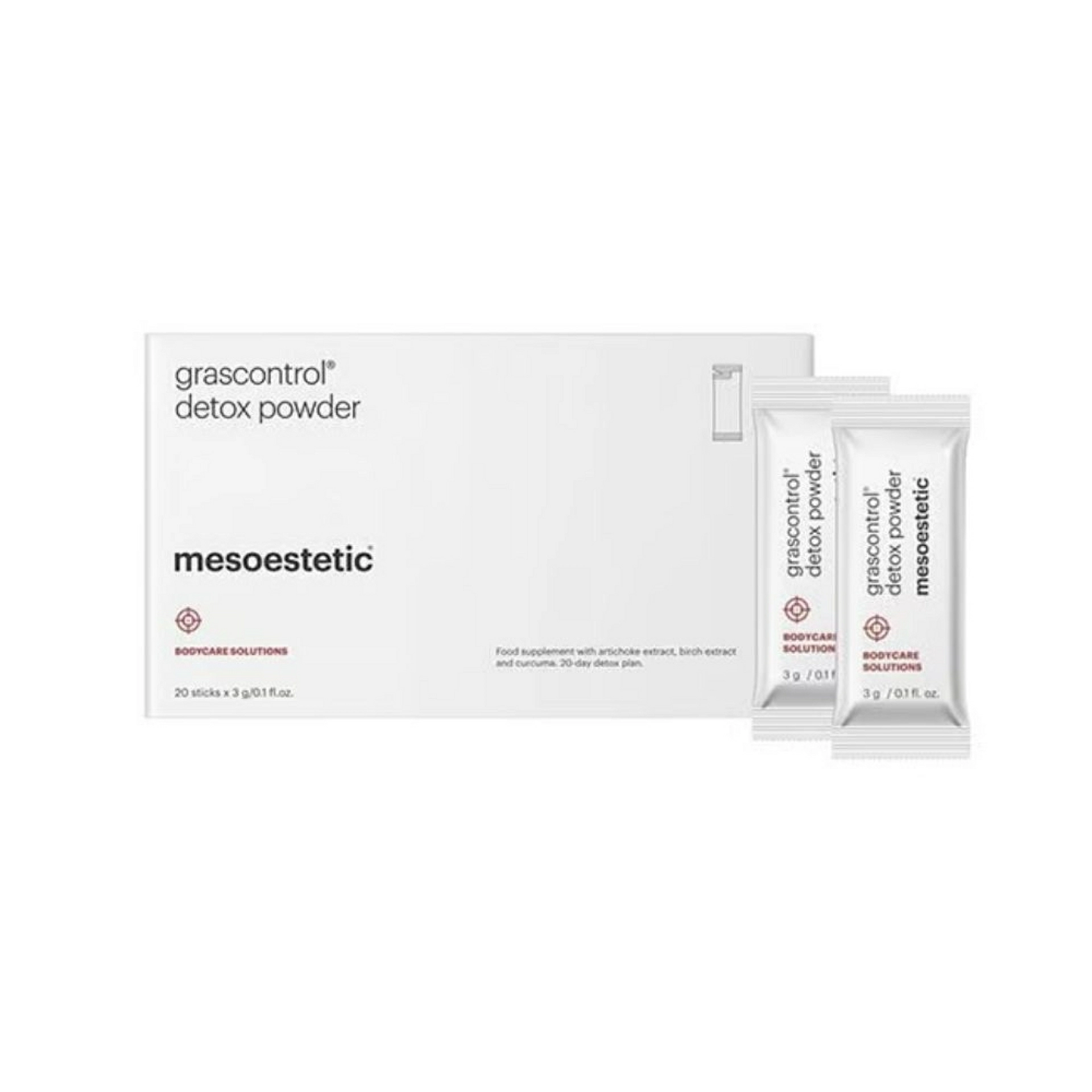 detox powder | complemento alimenticio detoxificante 20x3 g - grascontrol - mesoestetic ®