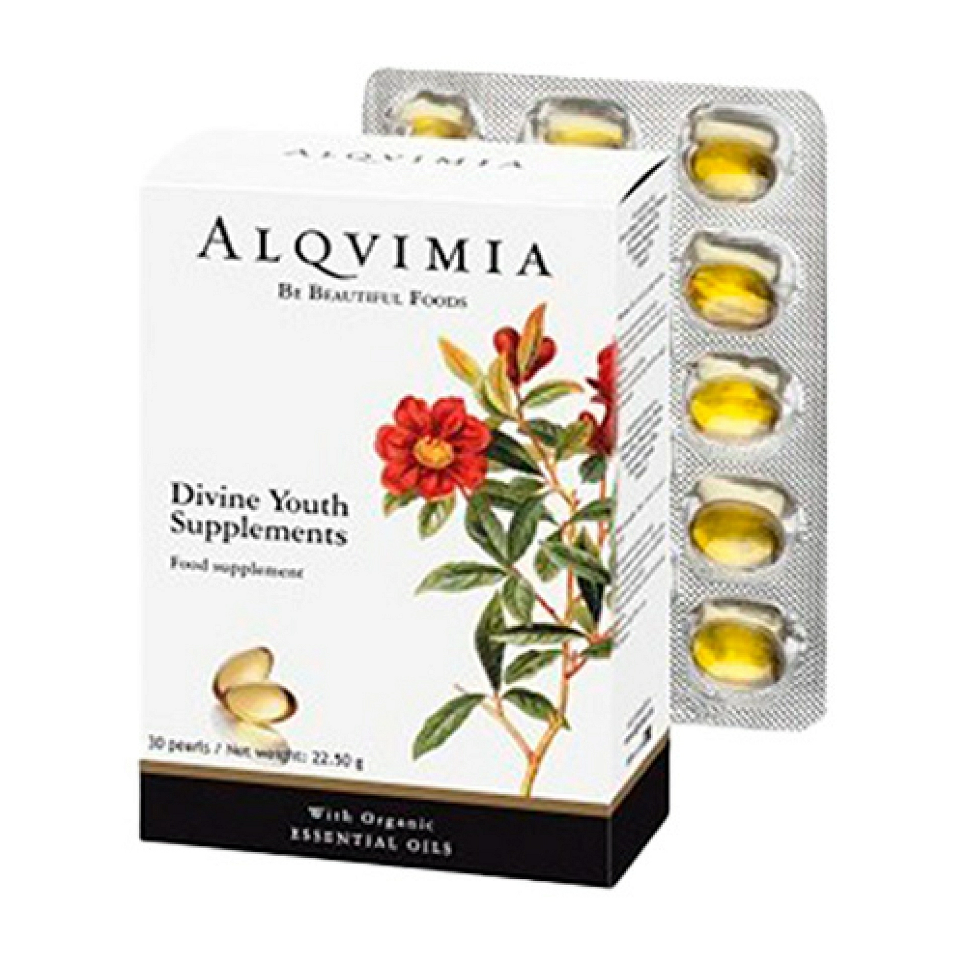 Divine Youth Supplements | Complemento alimenticio 30 perlas - Eternal Youth - Alqvimia ®