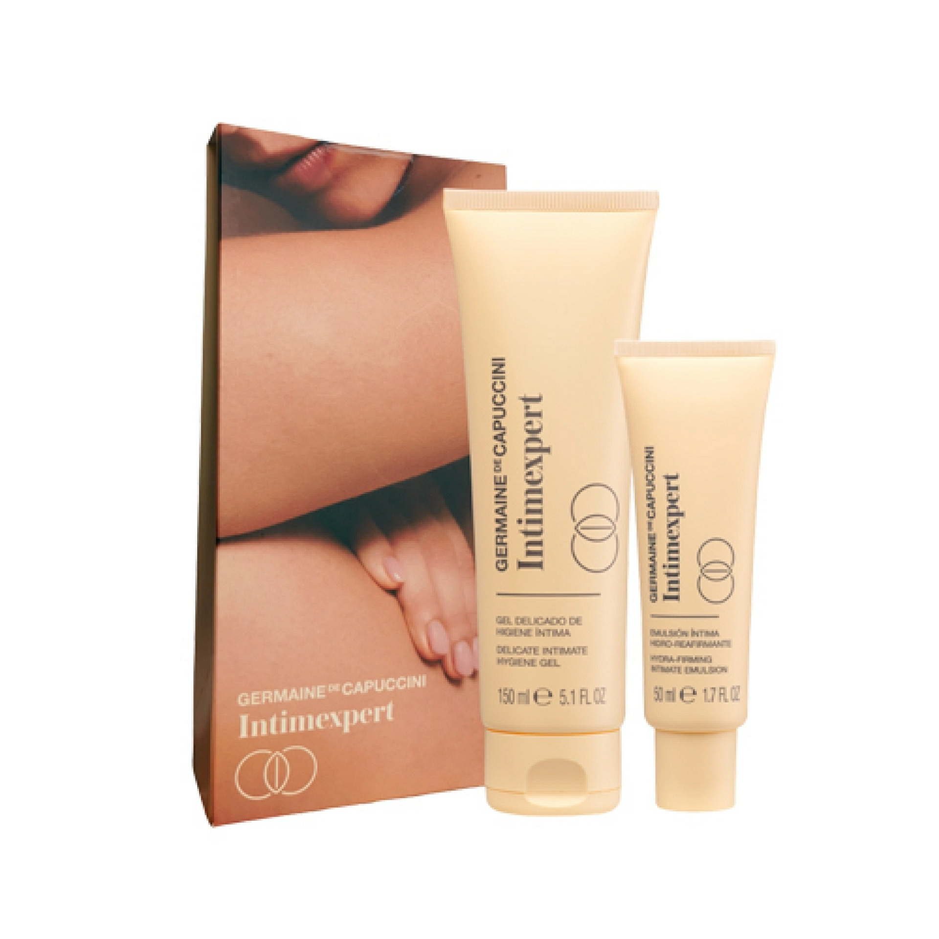 Dúo de Cuidado Íntimo | Gel de Higiene Íntima 150ml + Emulsión Íntima Reafirmante 50ml - Intimexpert - Germaine de Capuccini ®