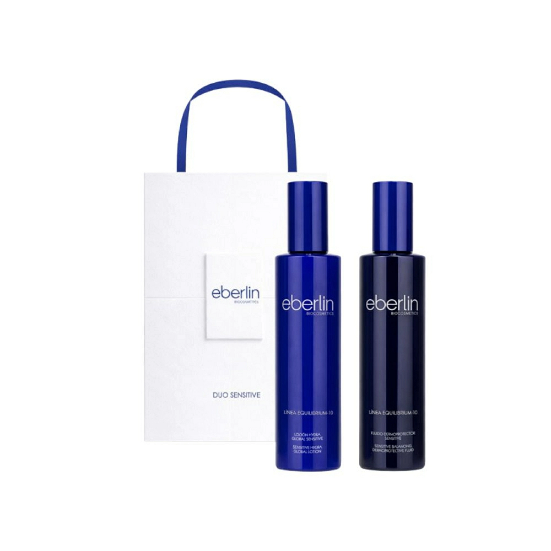 Dúo Sensitive 300 | Loción Hydra Global Sensitive 200 ml + 100 REGALO + Fluido Dermoprotector Sensitive 200 ml  + 100 REGALO - Eberlin ®