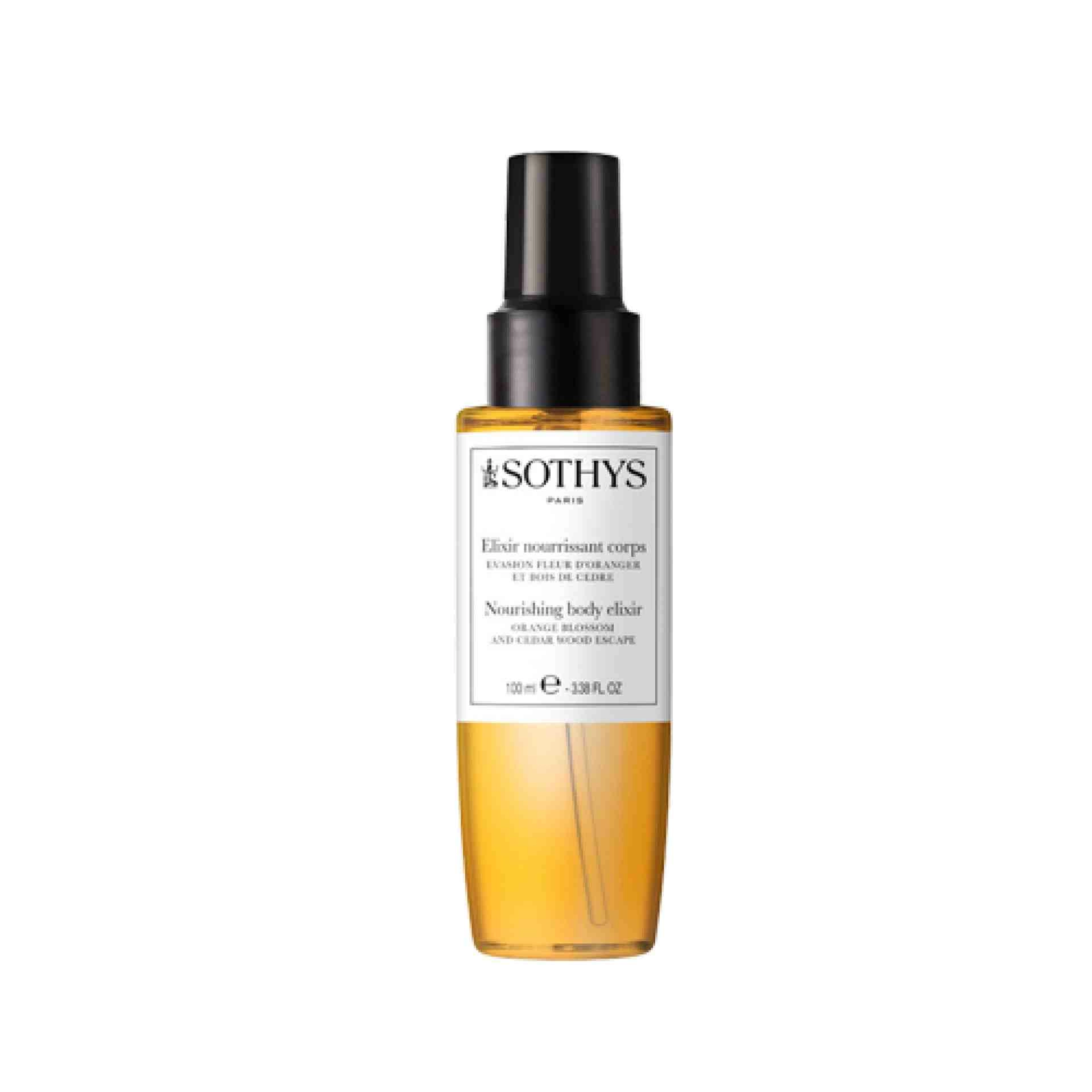 Elixir Nourrissant Corps Fleur D'oranger et Bois de Cèdre | Aceite 100ml - Evasión - Sothys ®