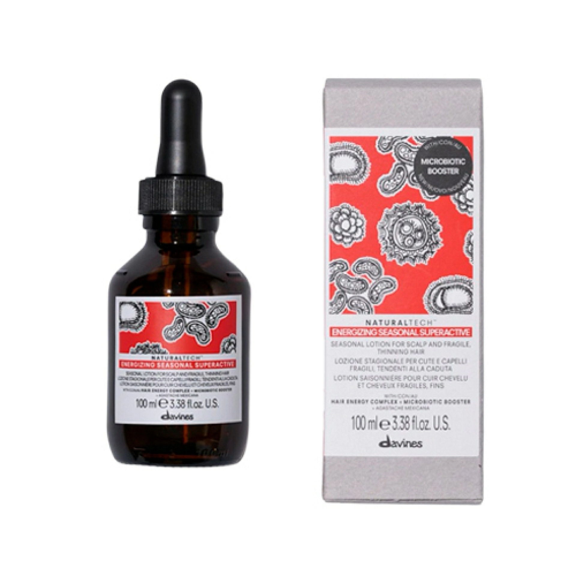 ENERGIZING SEASONAL SUPERACTIVE | Loción cabello frágil y anticaída - Naturaltech - Davines ®