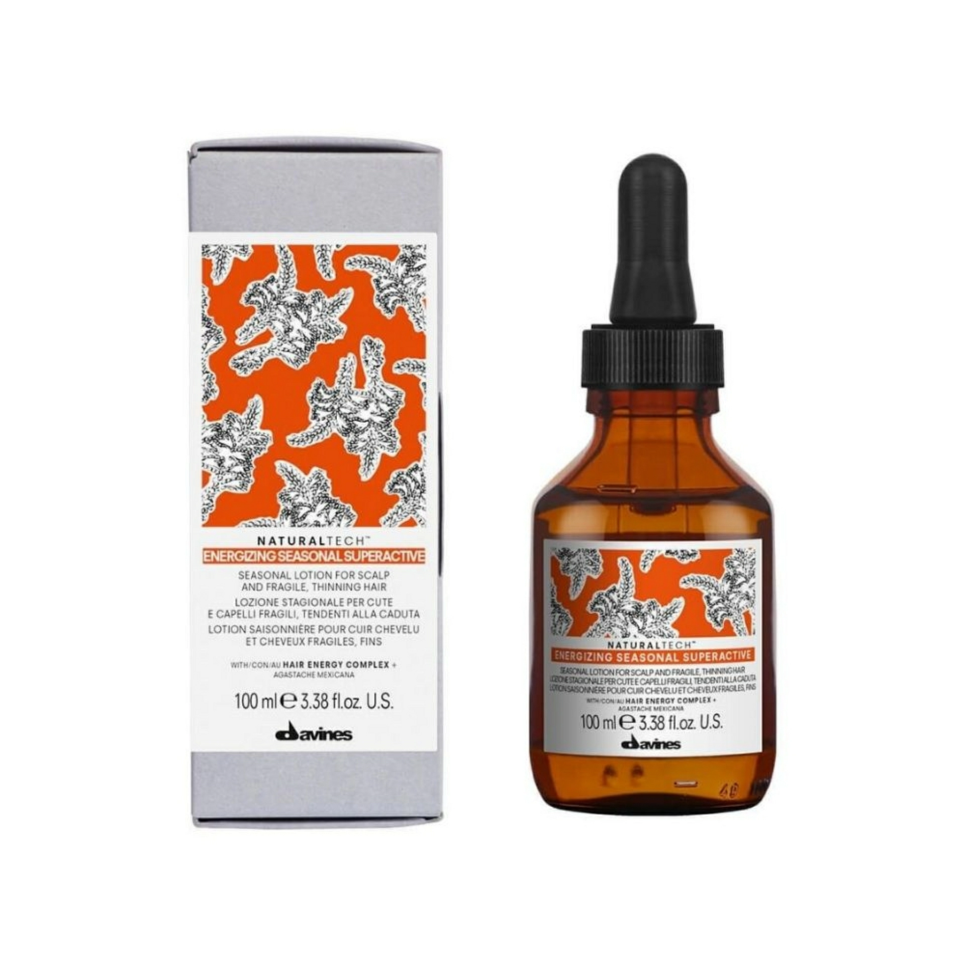 ENERGIZING SEASONAL SUPERACTIVE | Loción cabello frágil y anticaída - Naturaltech - Davines ®