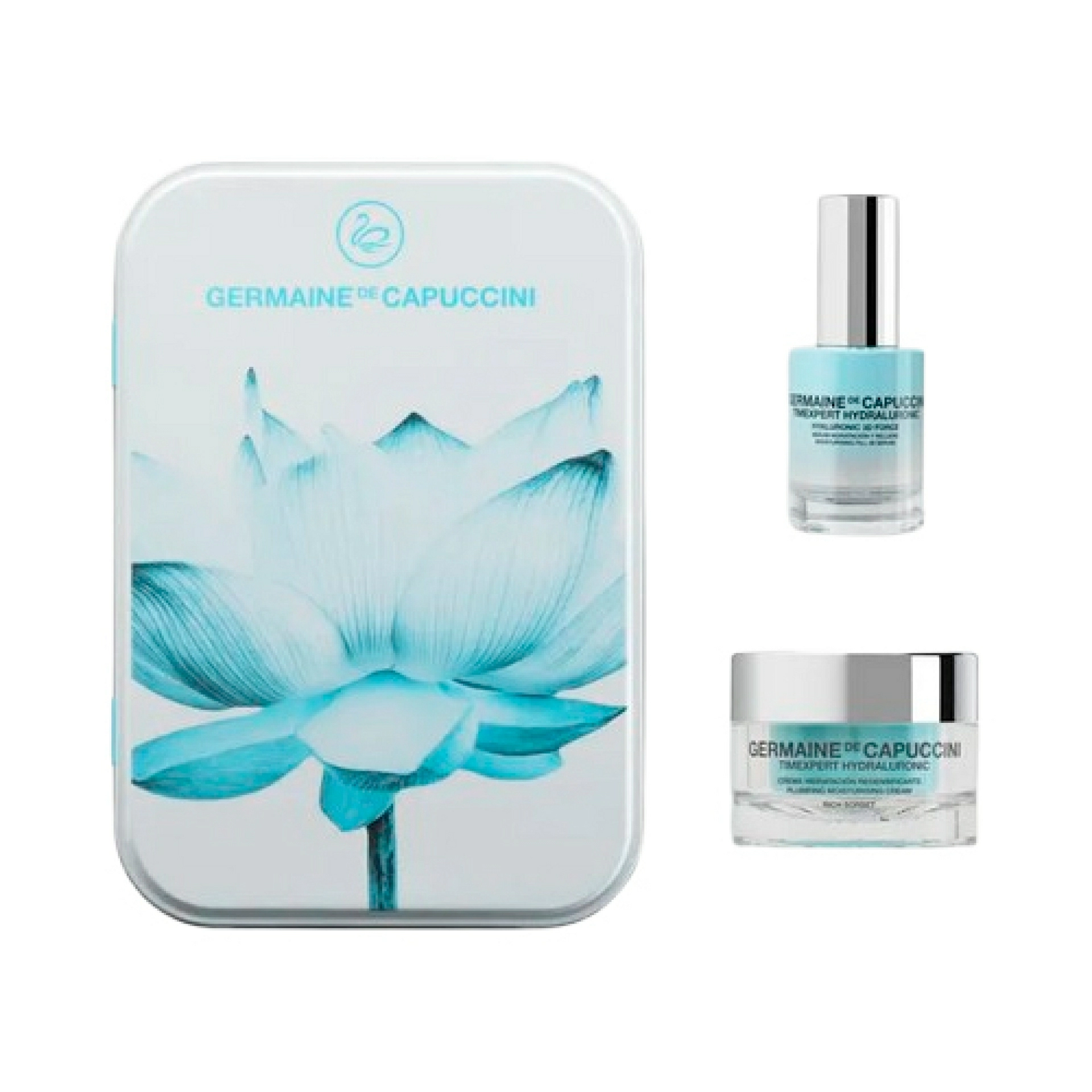 Estuche Antiedad con Ácido Hialurónico | Crema 50ml + Serum 30ml - Timexpert Hydraluronic - Germaine de Capuccini ®