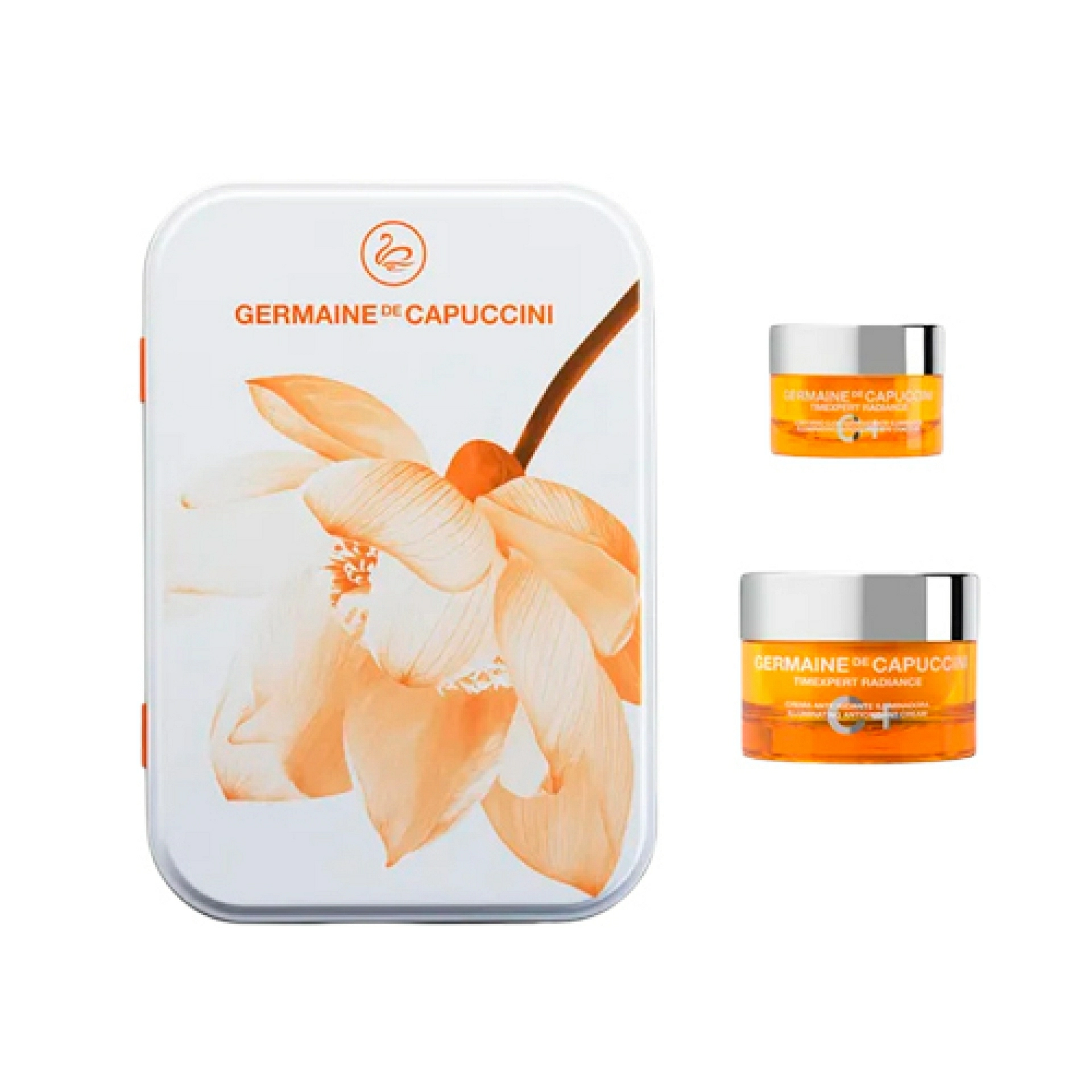 Estuche Antiedad con Vitamina C | Crema o emulsión 50ml + Contorno Ojos 15ml - Timexpert Radiance C+ - Germaine de Capuccini ®
