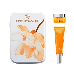 Estuche Antiedad con Vitamina C | Crema o emulsión 50ml + Contorno Ojos 15ml - Timexpert Radiance C+ - Germaine de Capuccini ®