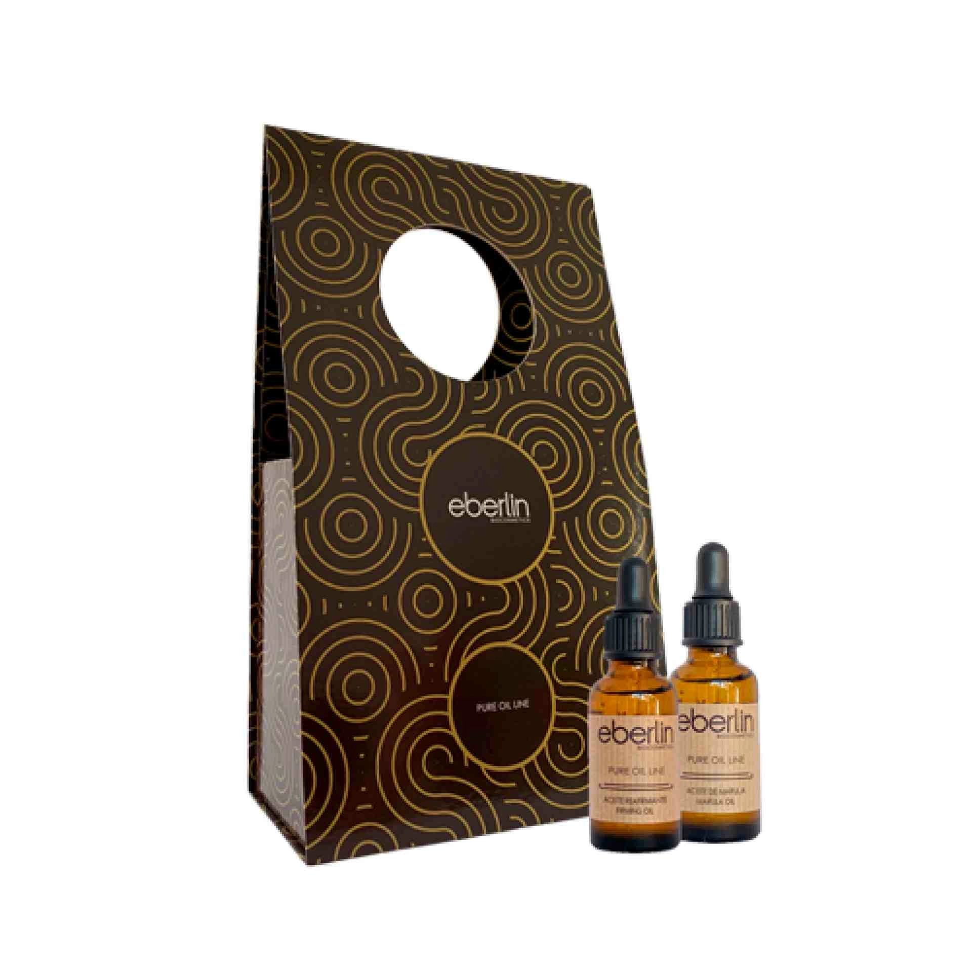 Estuche Pure Oil Reafirmante | Aceite de Marula 30ml + Aceite Reafirmante 30ml - Línea Pure Oil - Eberlin ®