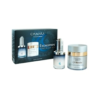 Exosome Night Rescue Duo | Night Cure 30ml + Q10 Rescue Intensive Nutri Cream 50ml - Casmara ®