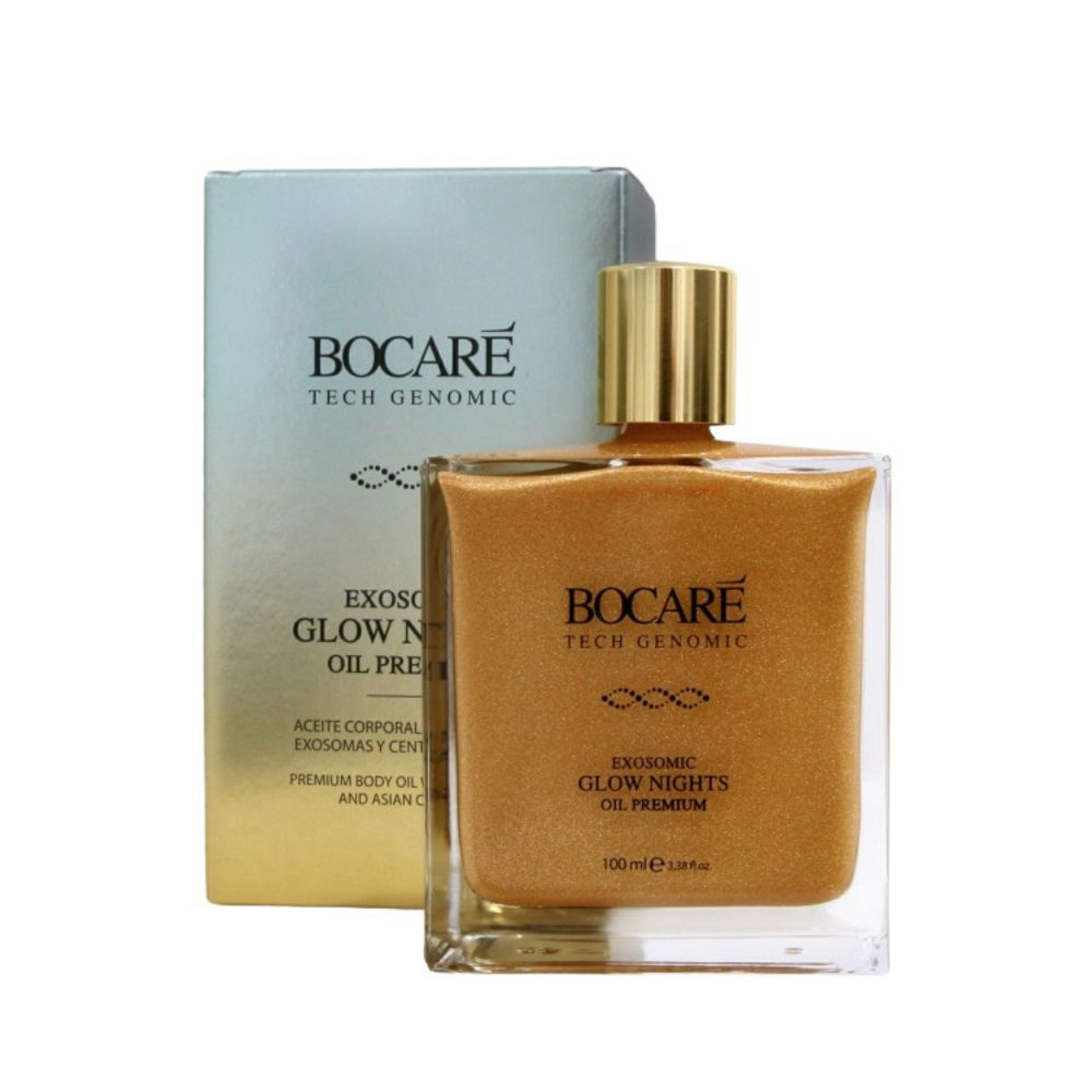 EXOSOMIC GLOW NIGHTS OIL PREMIUM | Aceite Corporal con Exosomas y Centella Asiática 100 ml - Bocaré ®