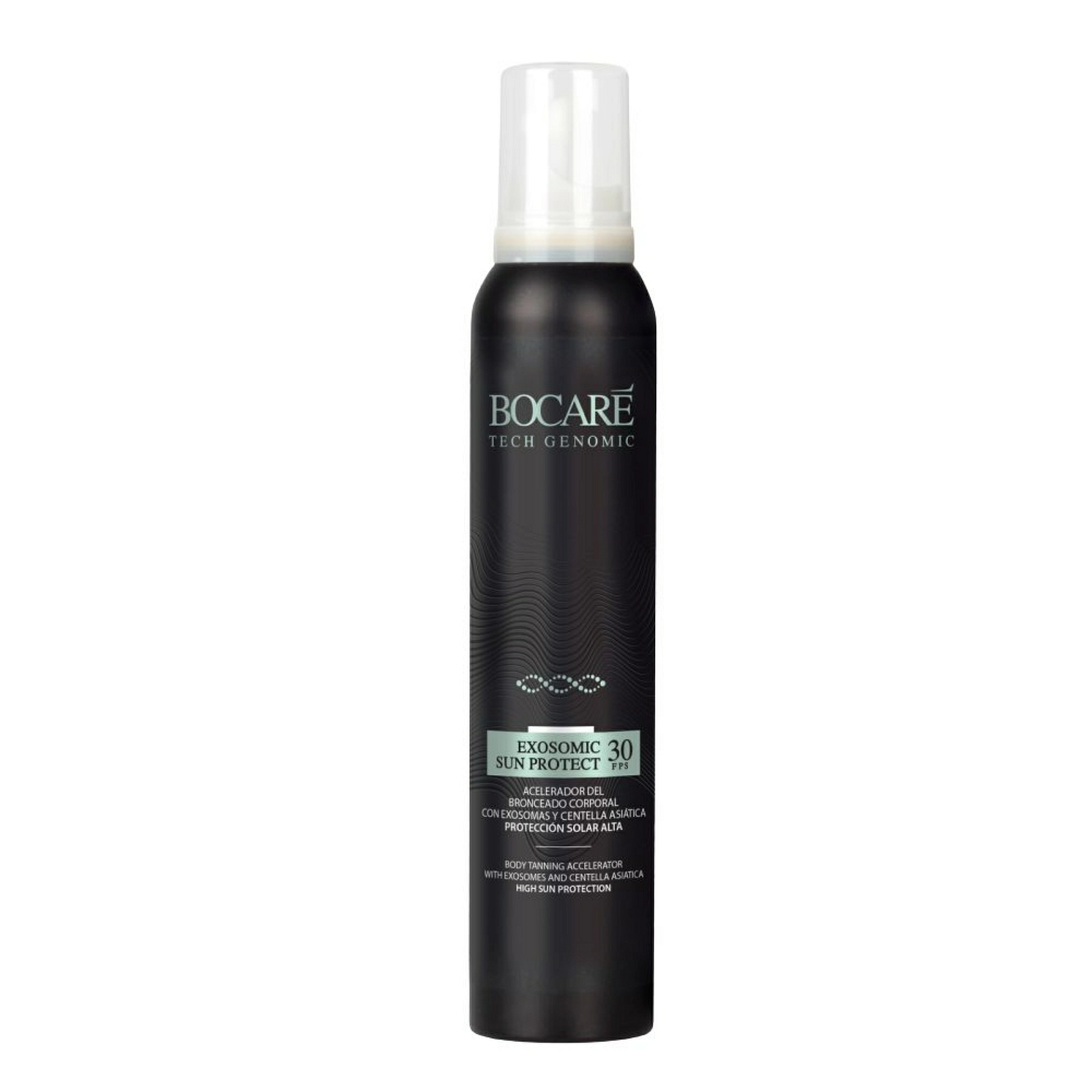 EXOSOMIC SUN PROTECT SPF 30 | Acelerador del Bronceado Corporal con Exosomas y Centella Asiática 200 ml - Bocaré ®