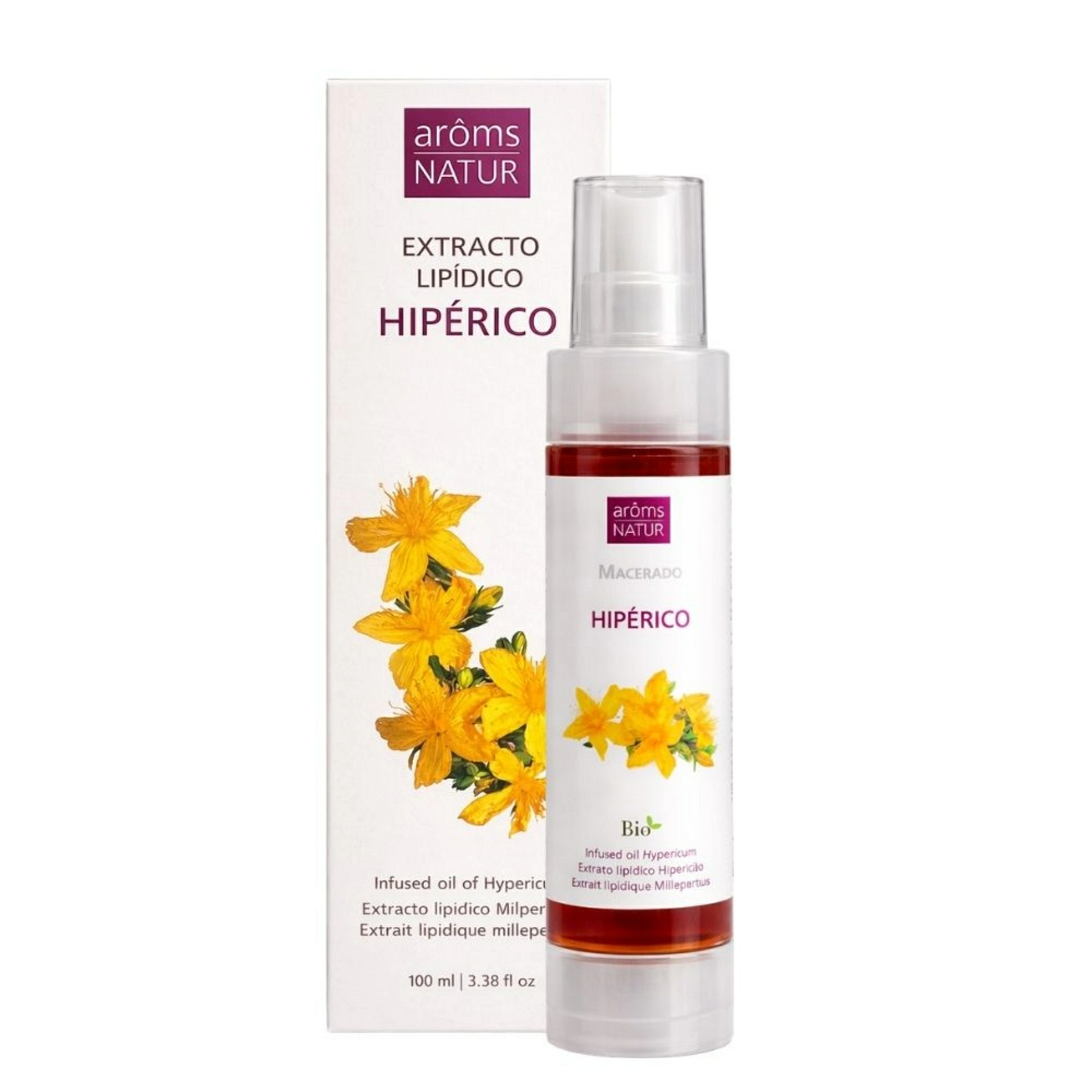 Extracto lipídico Hipérico | Aceite vegetal anti-arrugas 100ml - Arôms Natur ®