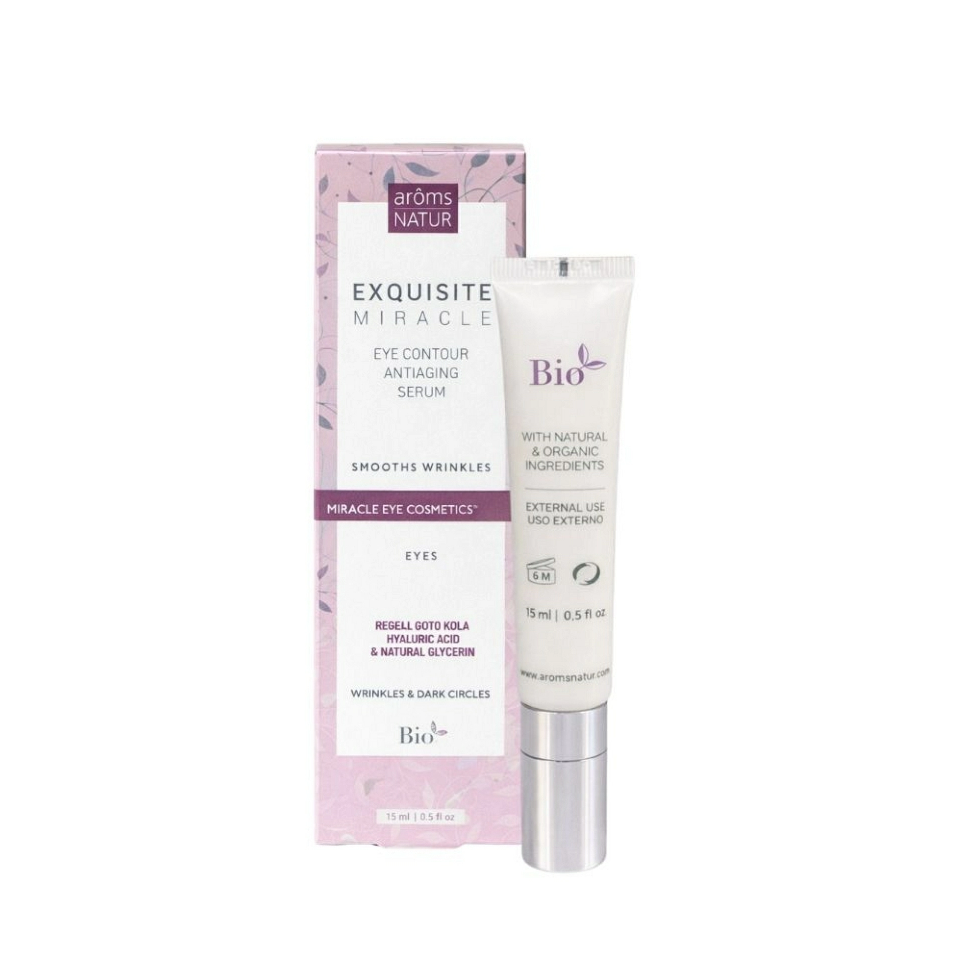 Eye Contour Antiaging Serum  | Sérum antiedad para ojos 15ml - Exquisite Miracle - Arôms Natur ®