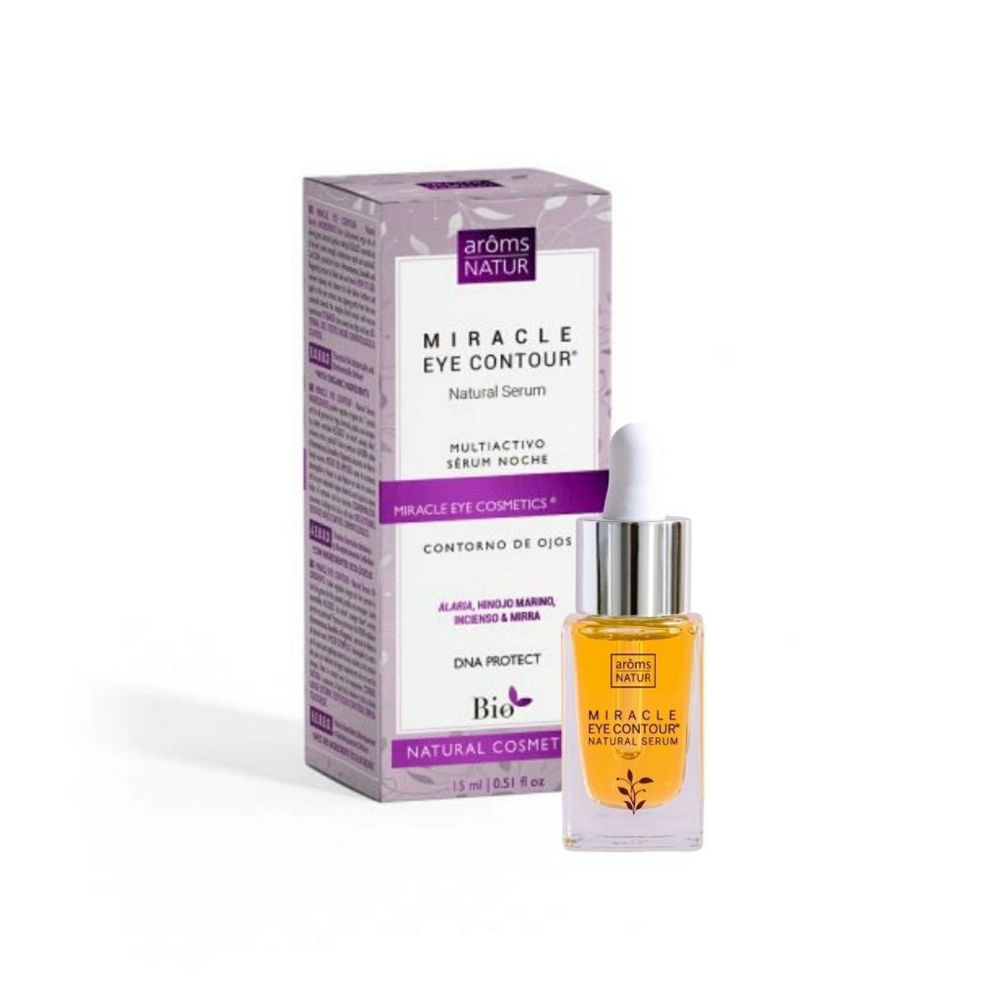 Eye Contour Natural Serum | Sérum reparador para ojos 15ml - Exquisite Miracle - Arôms Natur ®