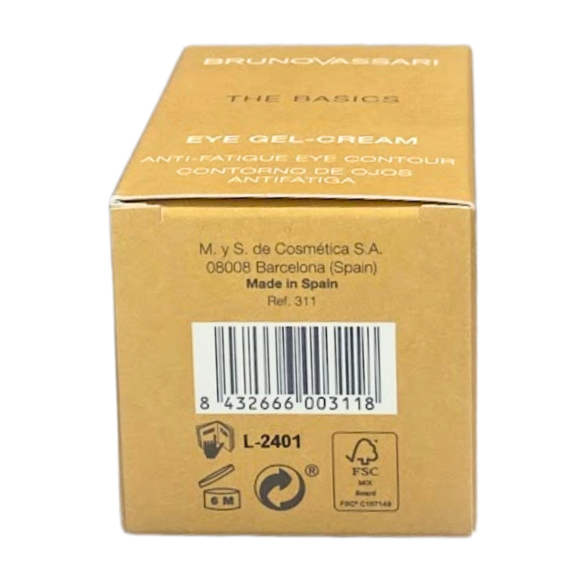 Eye Gel-Cream | Contorno de ojos 15ml - The Basics - Bruno Vassari ®