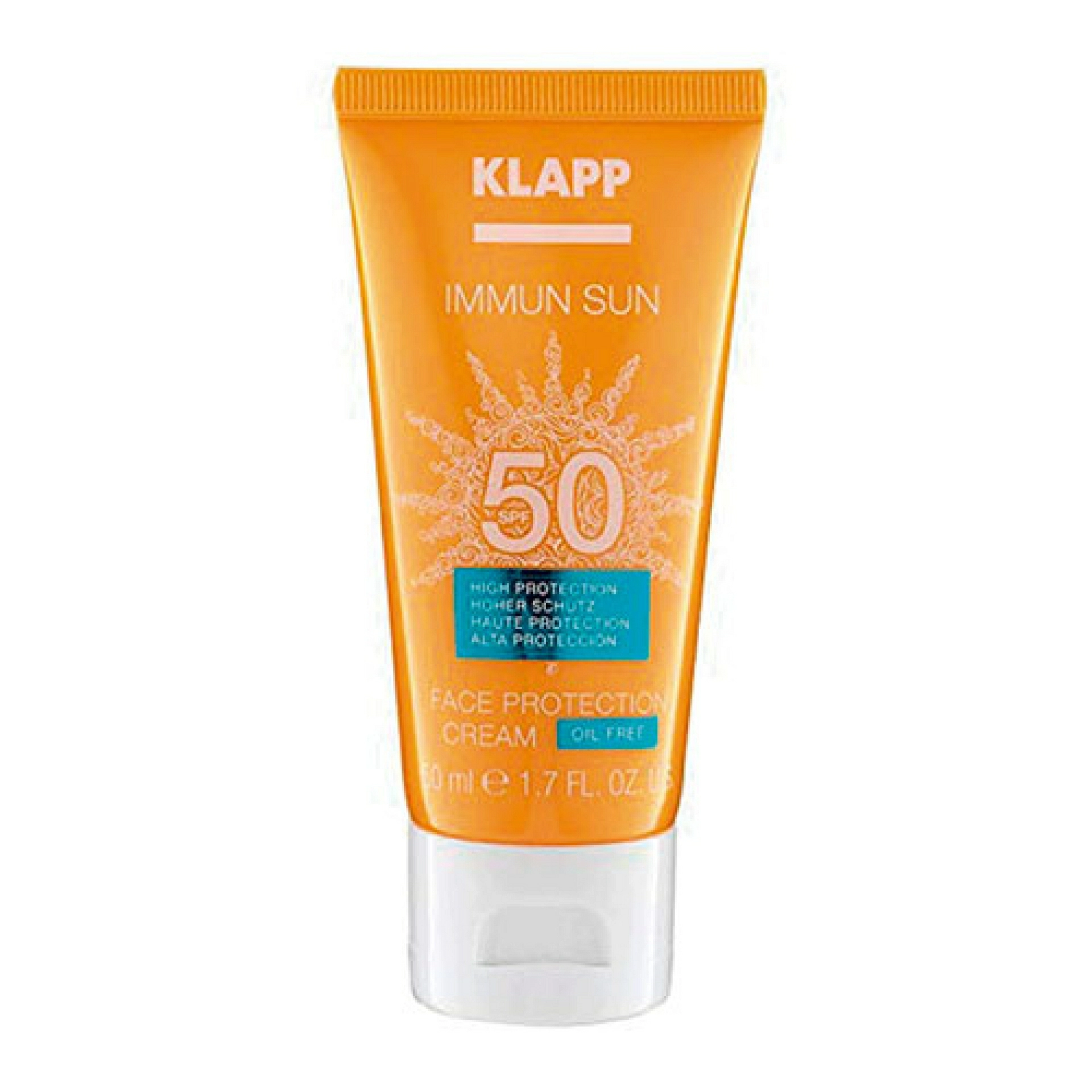 Face Oilfree Cream SFP 50 | Crema Solar 50ml - Immun Sun - Klapp ®