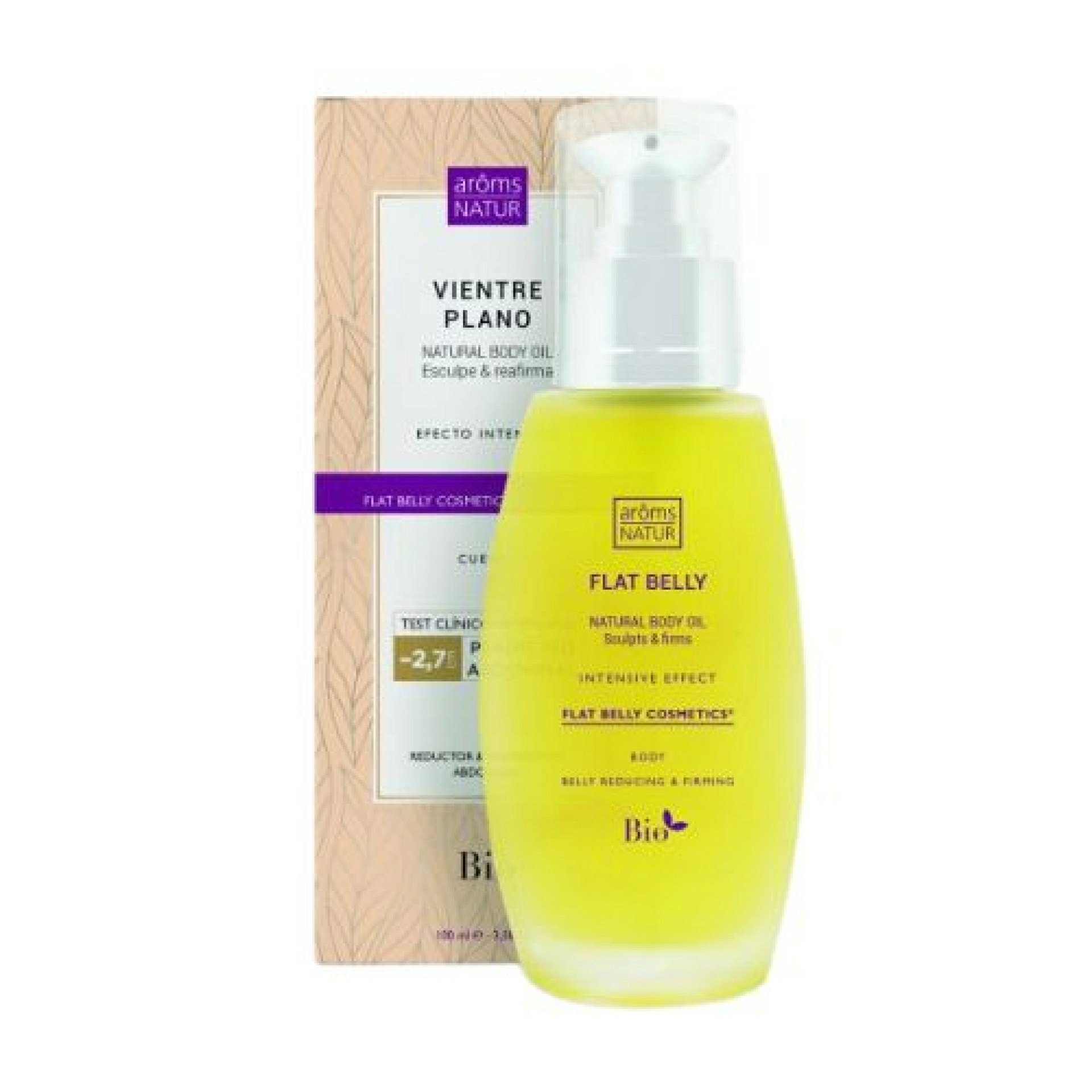 Flat Belly | Aceite corporal vientre plano 100ml - Naturfluid Concentrate - Arôms Natur ®