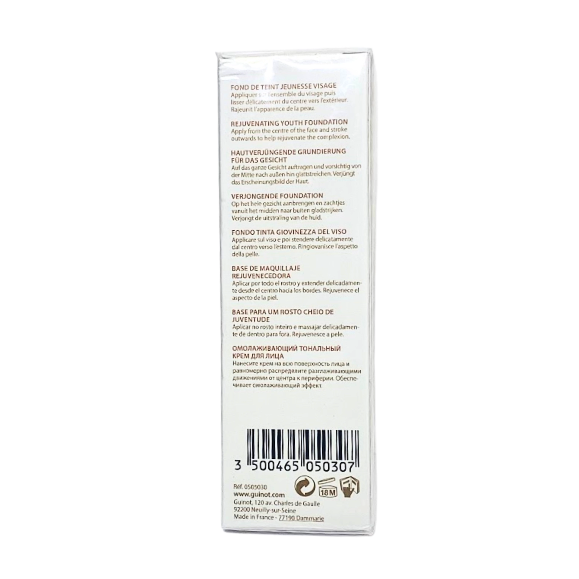 Fond de Teint Youth Time | Base de Maquillaje 30ml - Guinot ®