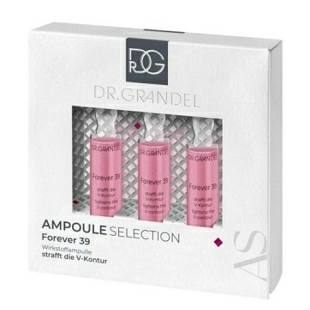 Forever 39 | Ampollas Reafirmantes con Polvo de Rubí 3 x 3 ml – Ampoule Selection - Dr. Grandel ®