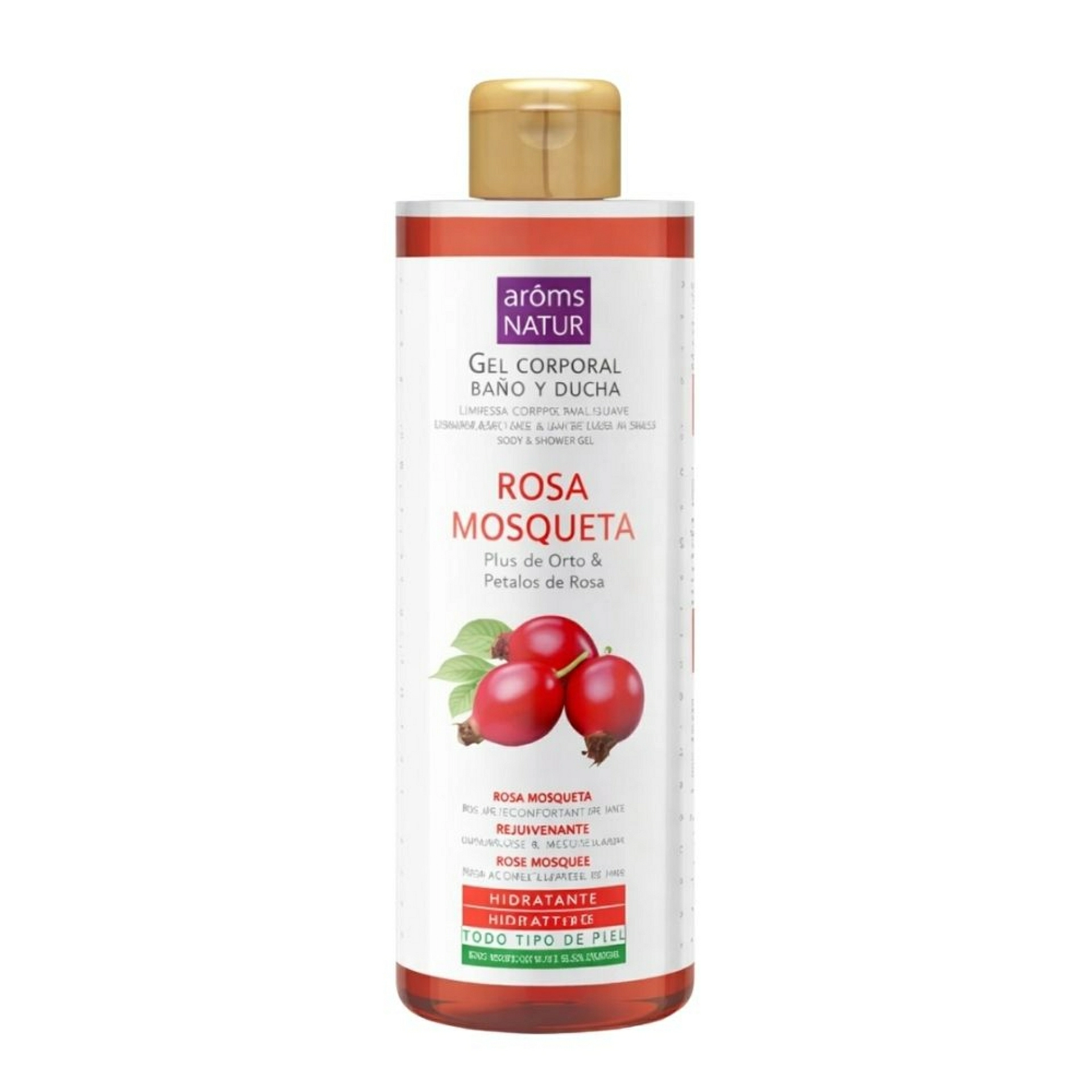 Gel Corporal Rosa mosqueta | Gel Hidratante 500 ml - Arôms Natur ®