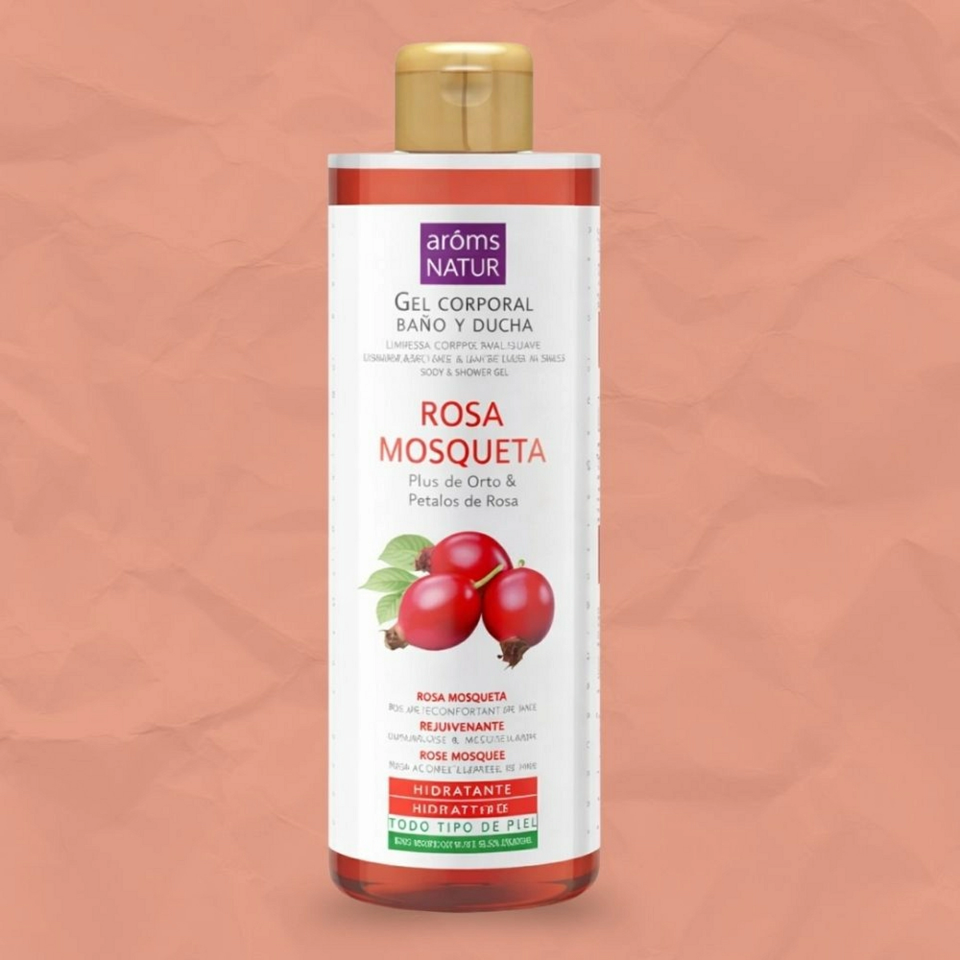 Gel Corporal Rosa mosqueta | Gel Hidratante 500 ml - Arôms Natur ®